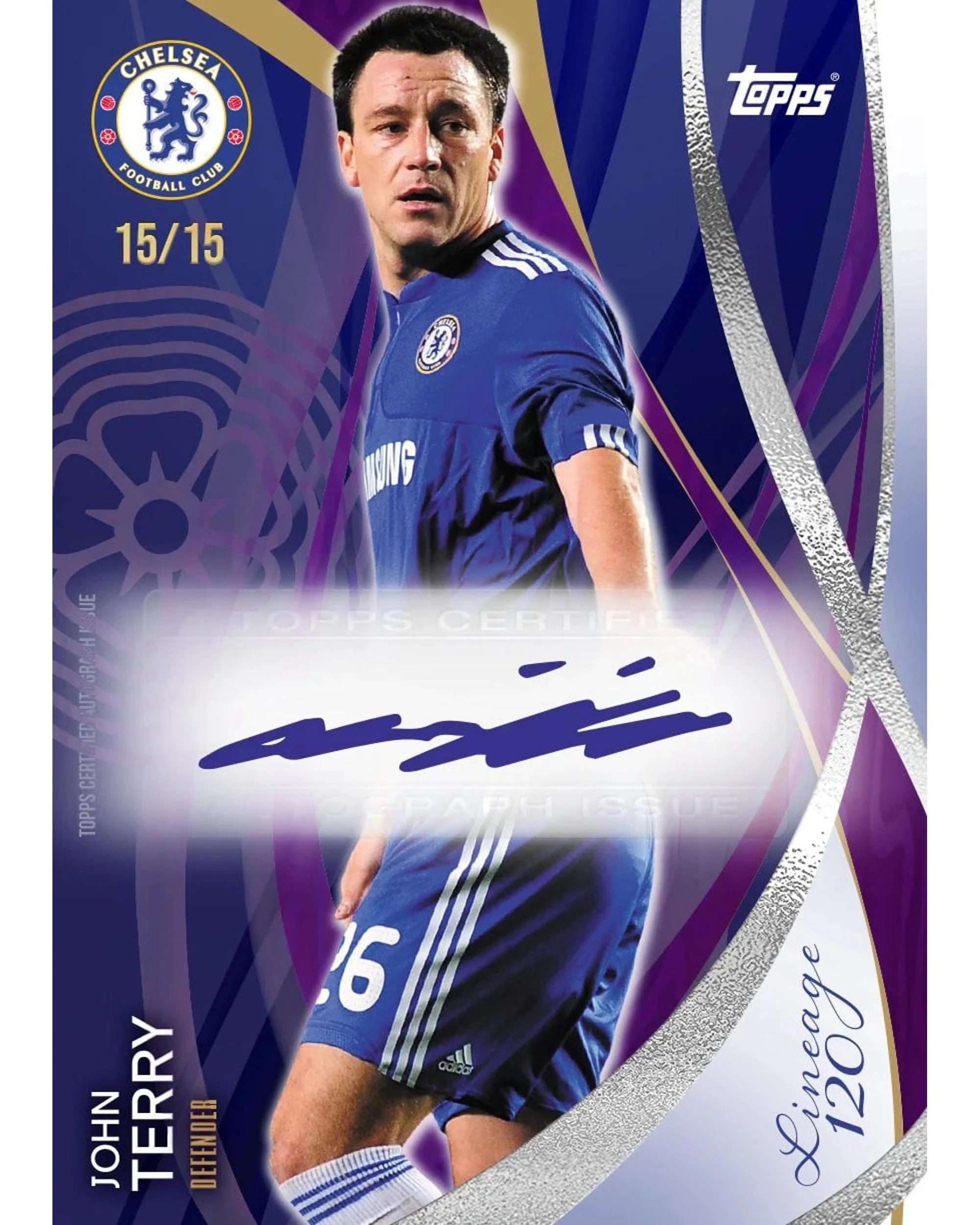 4 Topps 2024/25 Chelsea Lineage 120 Year Anniversary Edition Soccer Hobby Box, 4 of 9