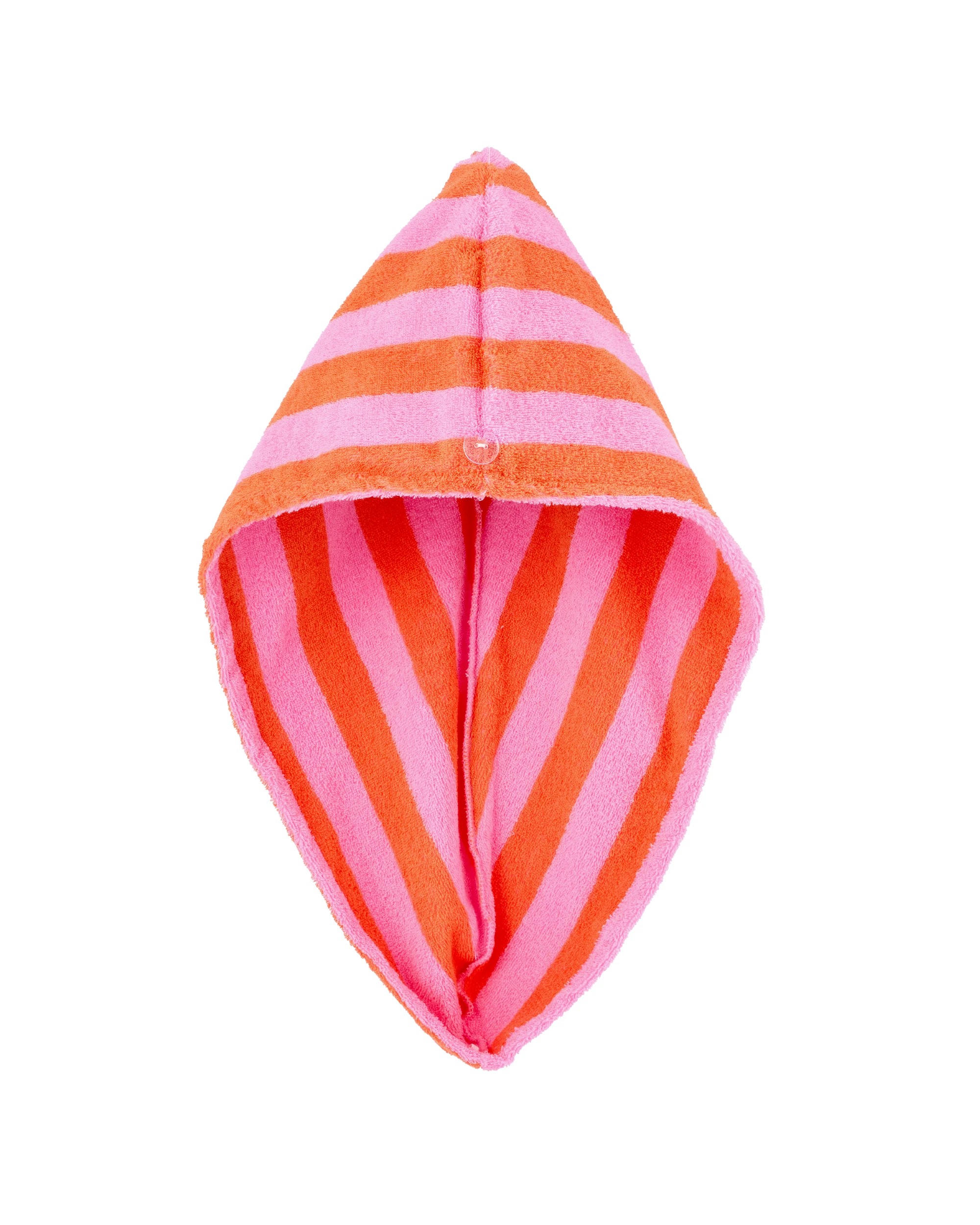 1 OXX Bodycare Hair Drying Turban - Pink and Orange, 1 of 3