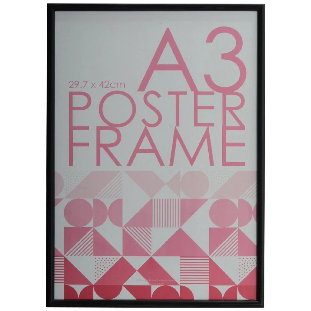 1 A3 Plastic Poster Frame Black, 1 of 5