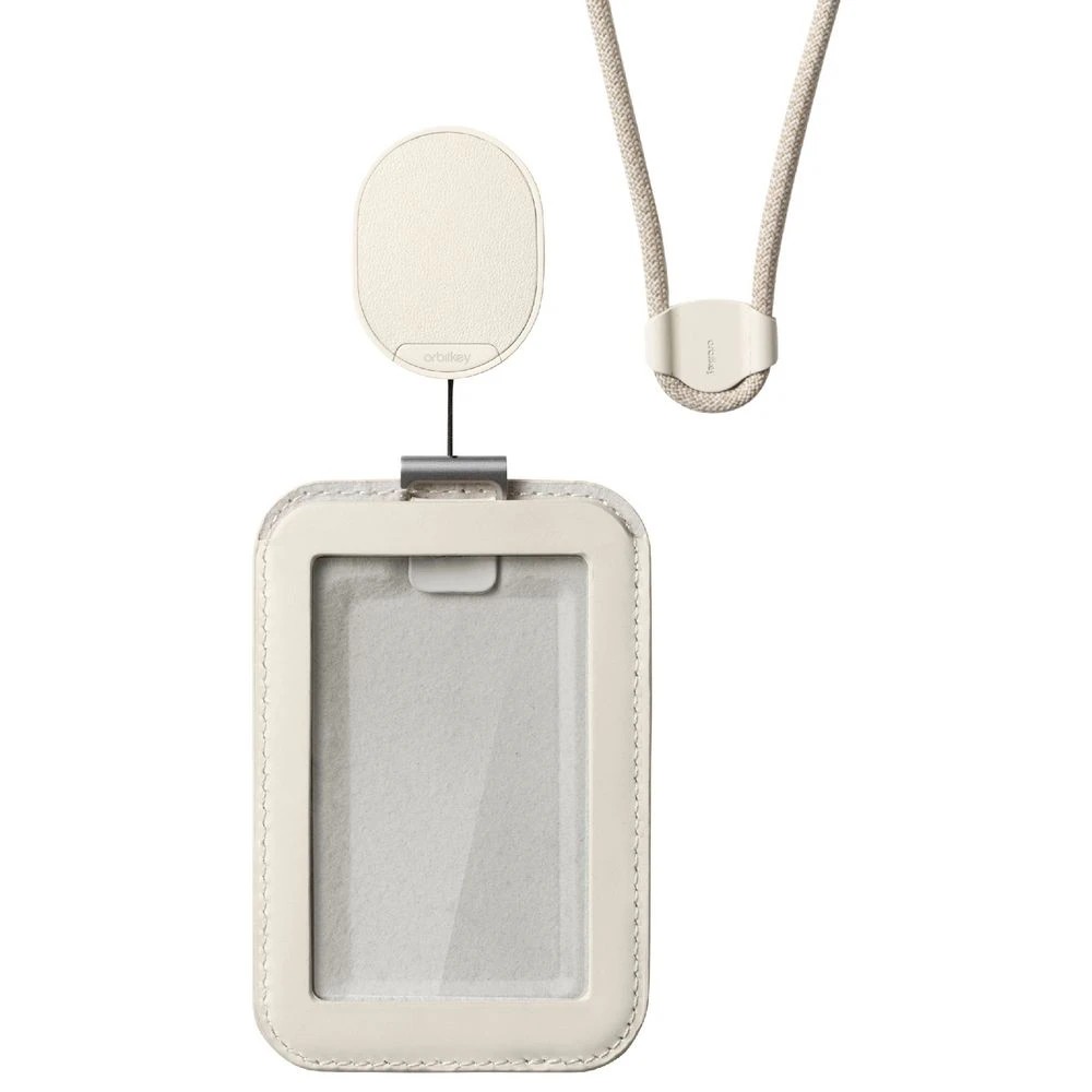 4 Orbitkey Card Holder Pro with Lanyard Stone, 4 of 9