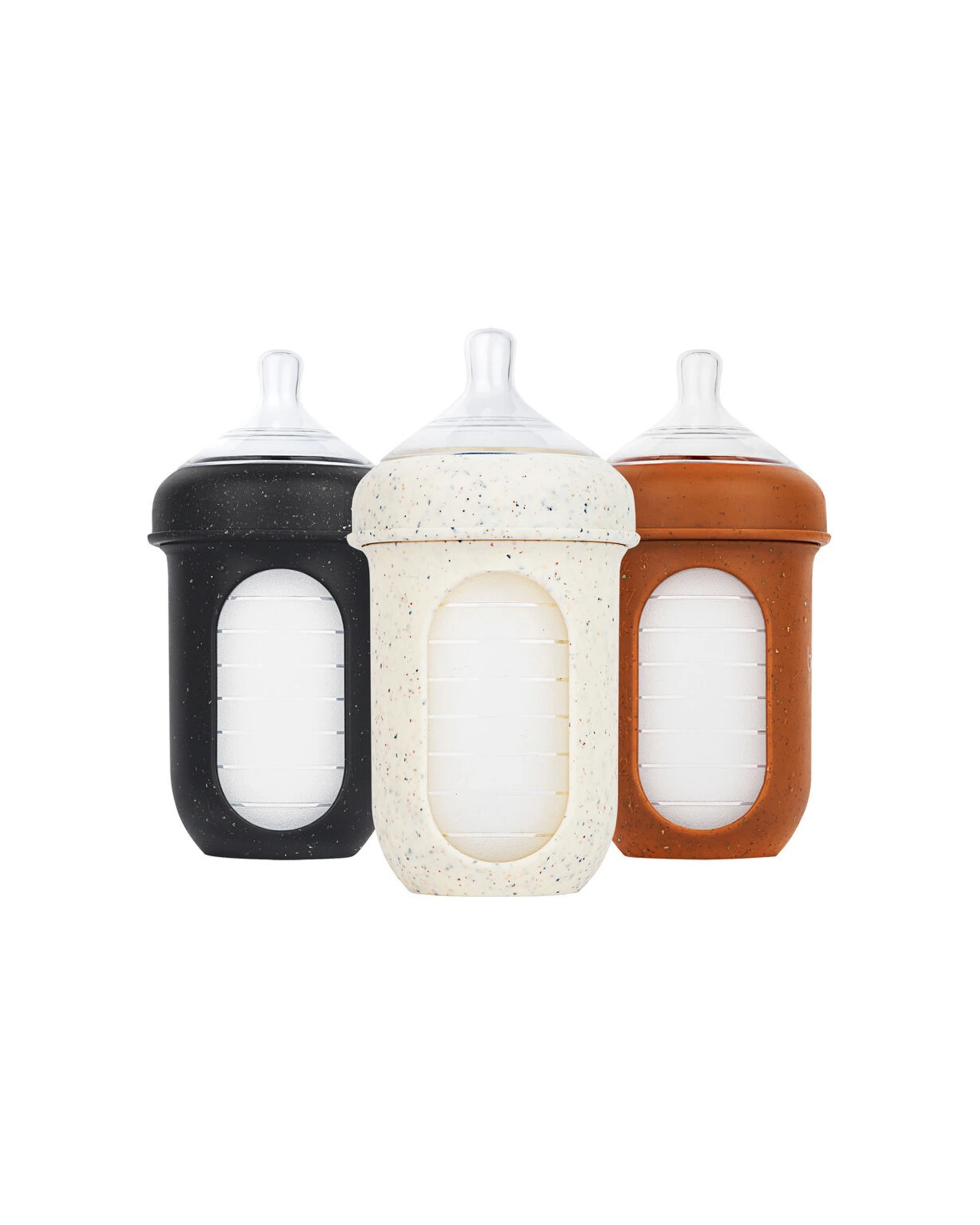 5 Boon 2x 3pc Nursh Collapsible Silicone Baby Bottle Speckle 237ml - Multi, 5 of 8