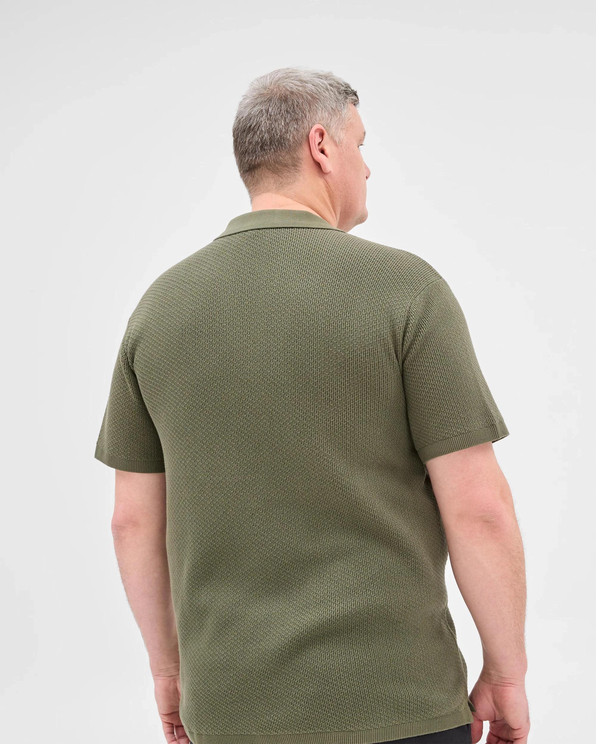 5 Target Plus Size Australian Cotton Knitted Polo Top KHAKI, 5 of 5