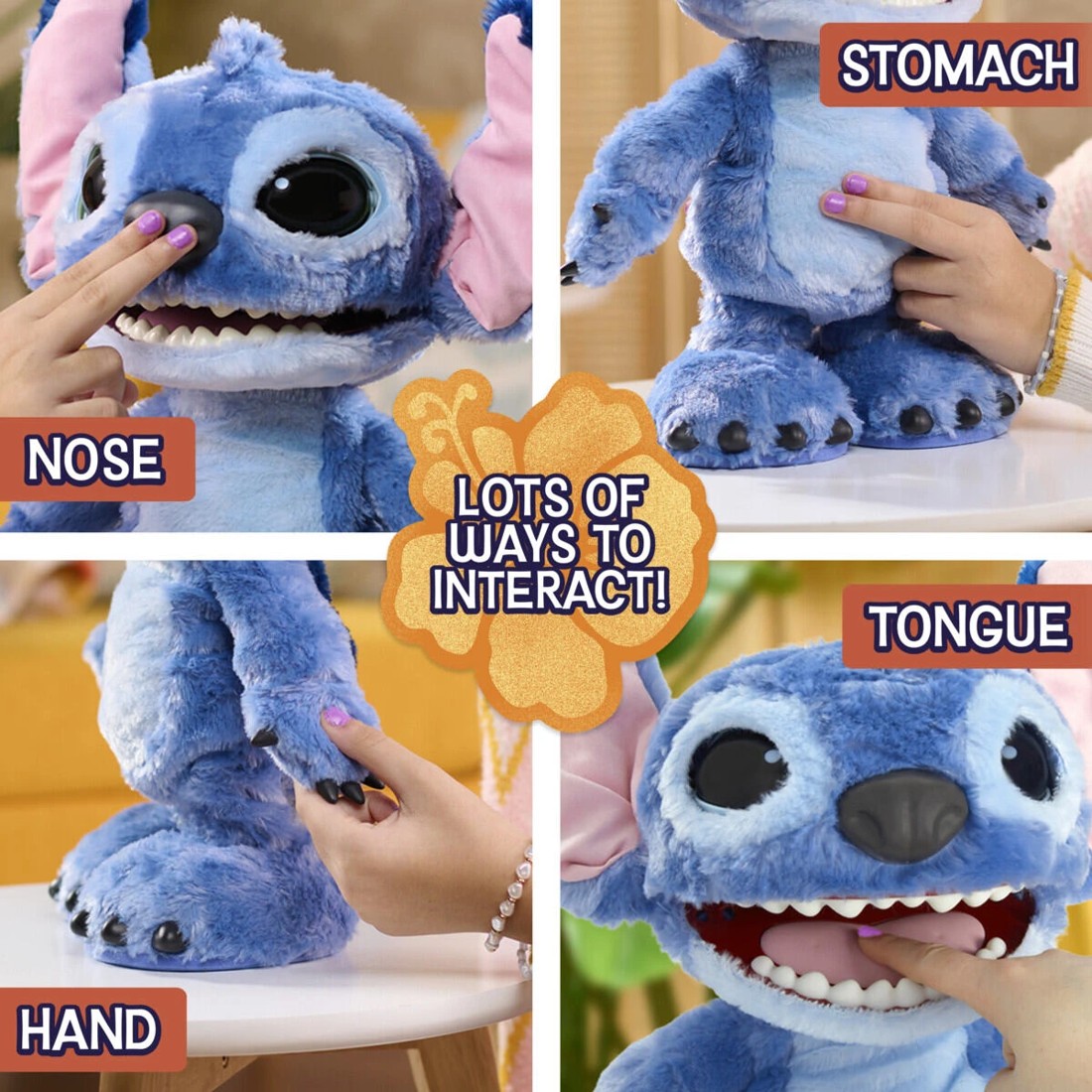 5 43cm Disney Ultimate Stitch Interactive Feature Plush Toy, 5 of 9
