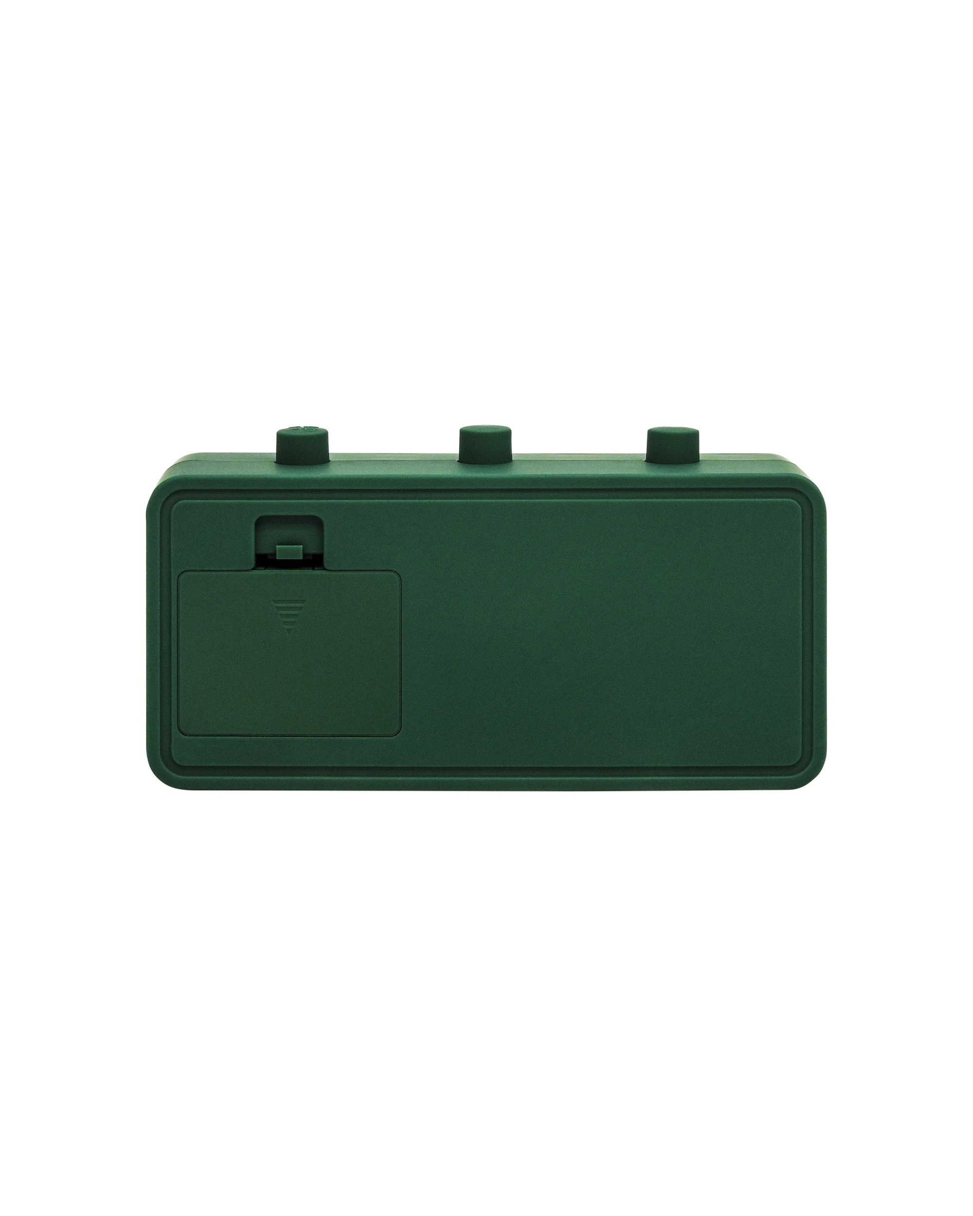 2 Leni 11x20cm Flipper Table Alarm Clock With Manual Flip Day & Date Forest Green - Black, 2 of 4