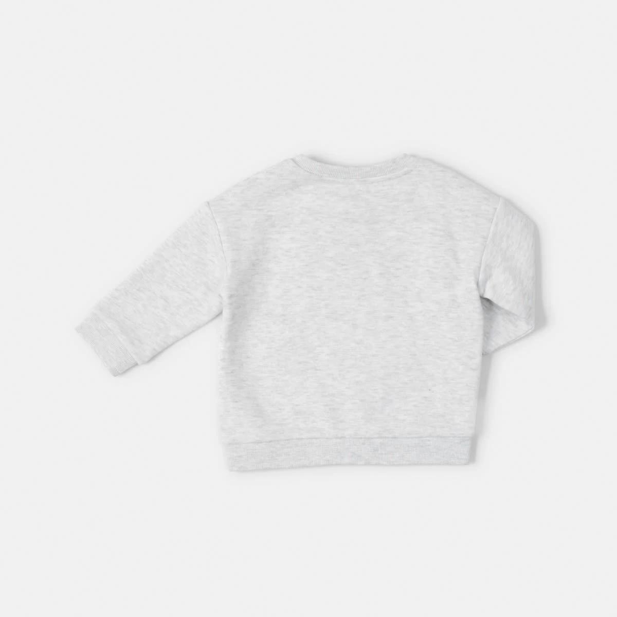 2 Drop Shoulder Sweatshirt Wht Cute, 2 of 3