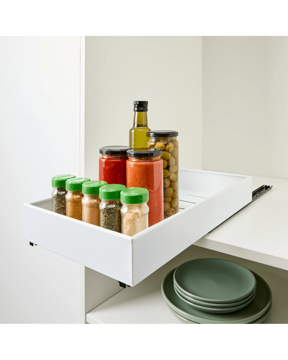 1 White Pull-Out Cabinet Drawer, 1 of 10