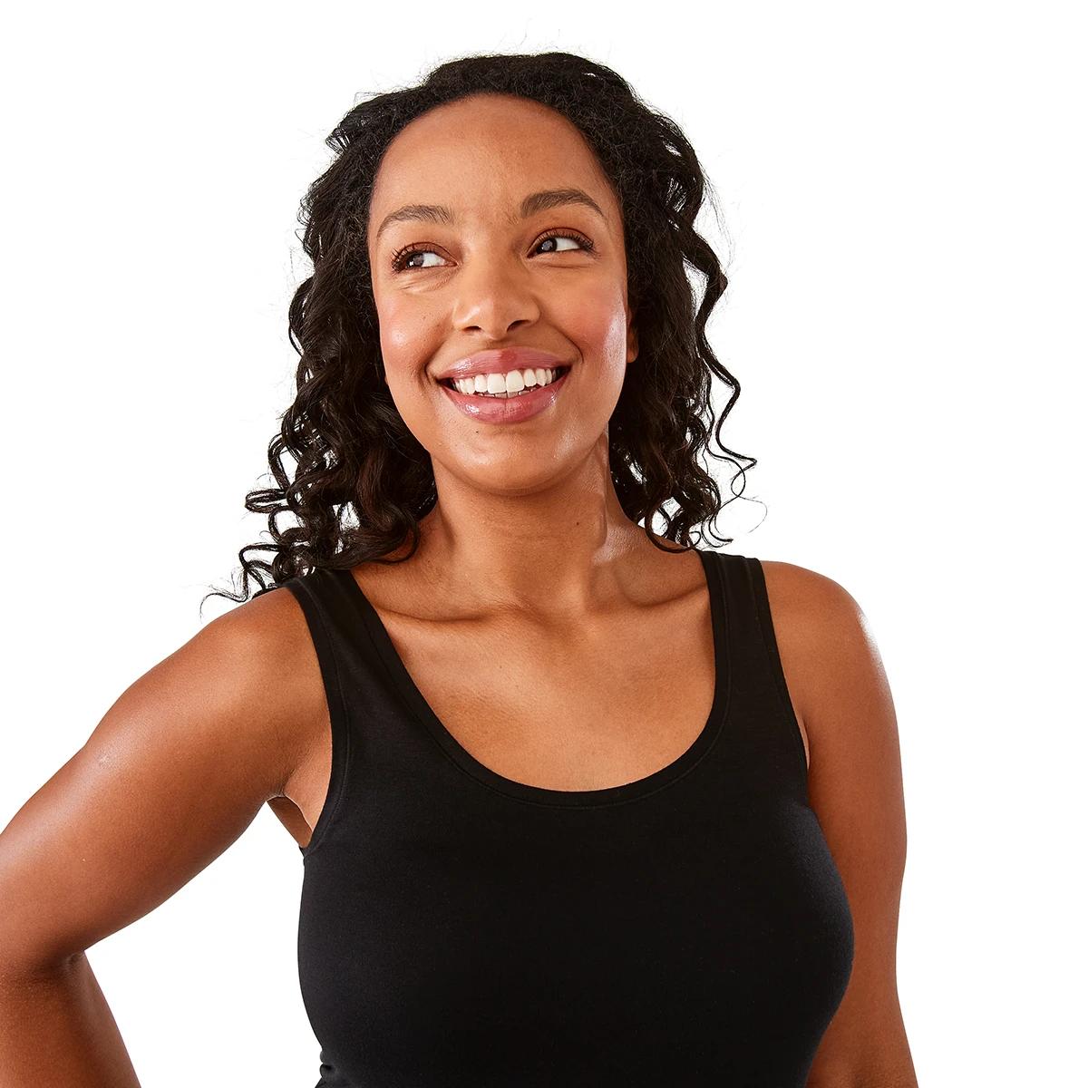 4 2 Pack Bamboo Thermal Tank Black, 4 of 10