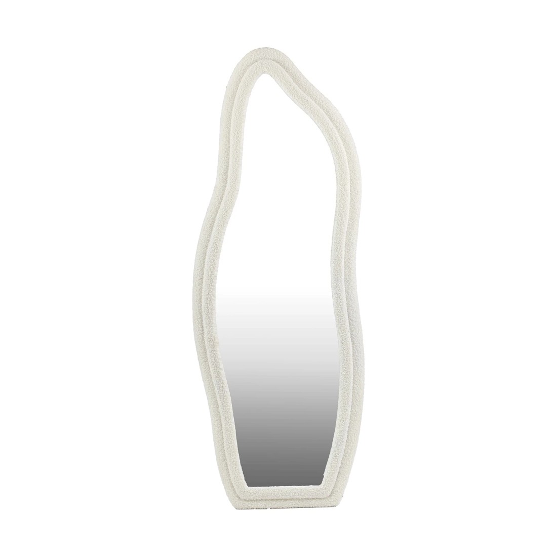 7 Oikiture Full Length Mirror Boucle Floor Mirrors Dressing Wall Mounted 160cm
 - White, 7 of 9