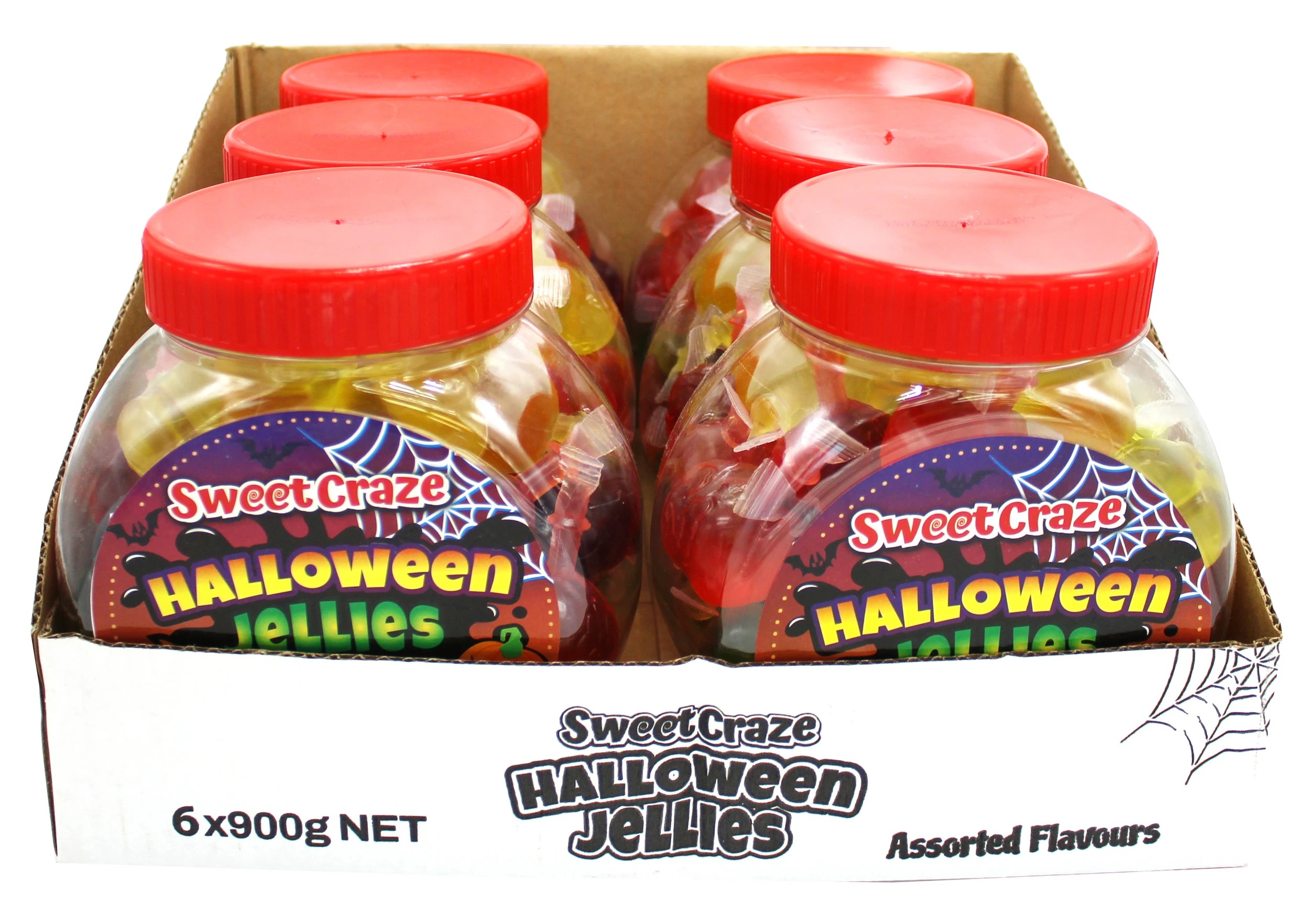 2 30 Pack Sweet Craze Halloween Jellies Assorted Flavours 900g, 2 of 3