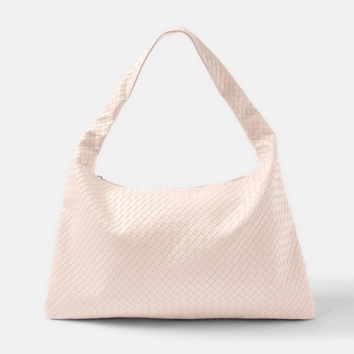 1 Weave Shoulder Bag LILY PINK, 1 of 4