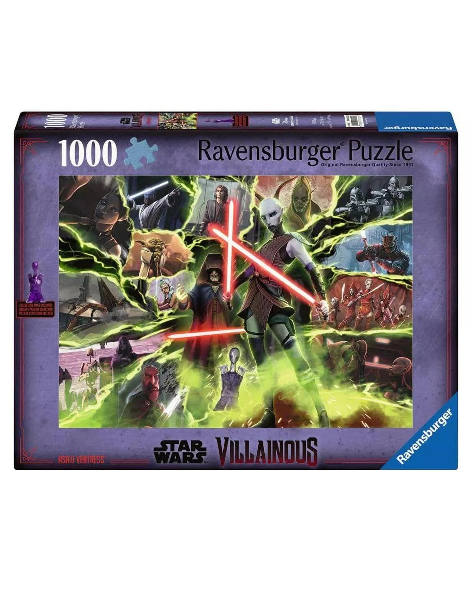 1 Ravensburger Star Wars Villainous Asajj Ventress 1000 Piece Jigsaw Puzzle, 1 of 1