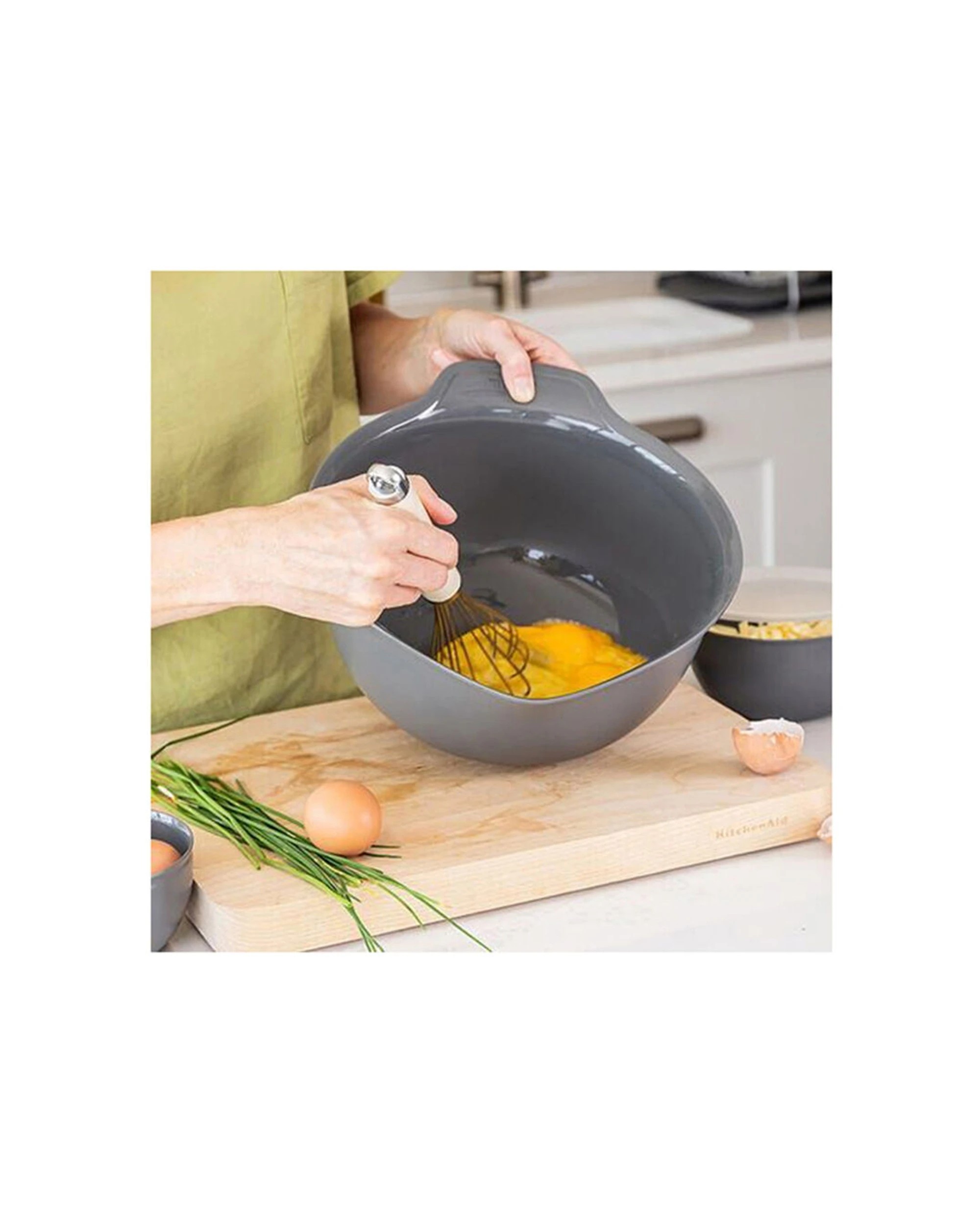 5 KitchenAid Non-Slip Cooking Utensil Mixing Bowls 3pc Set - Black, 5 of 5