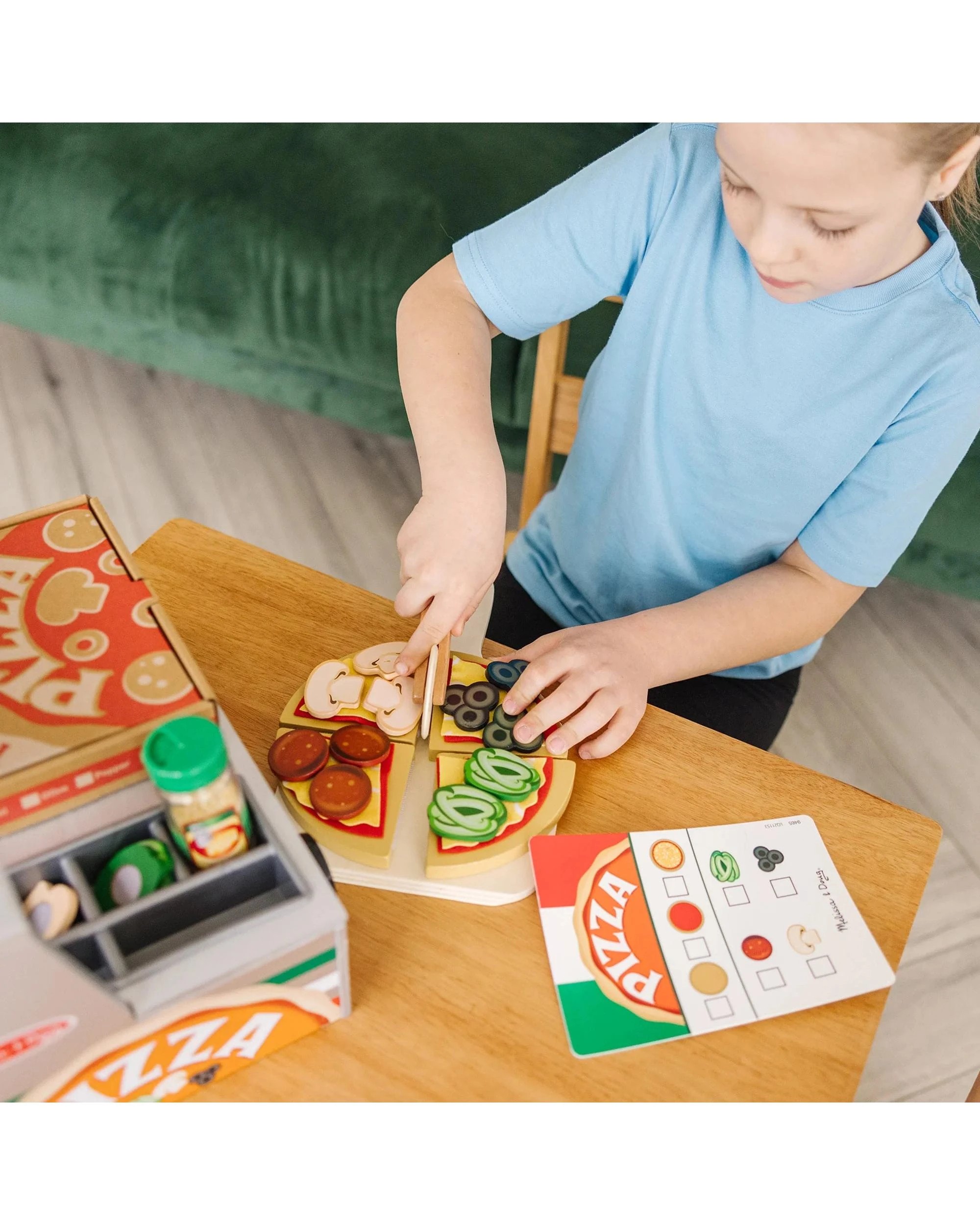 7 Melissa and Doug Top and Bake Pizza Counter Playset, 7 of 9