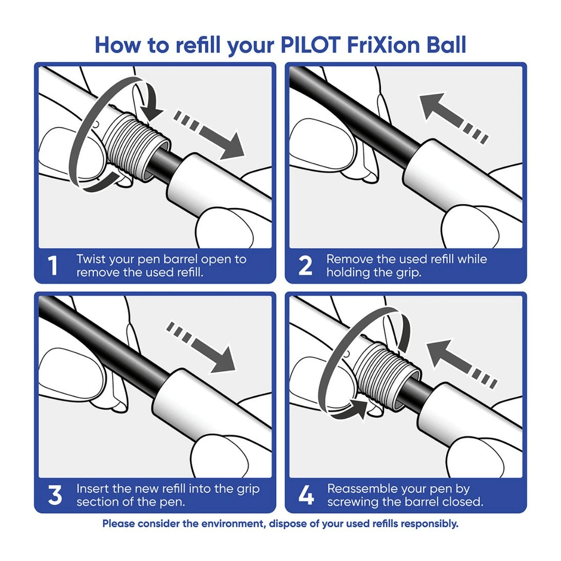 9 PILOT FriXion Ball Erasable Gel Pen 0.7mm Assorted 4 Pack, 9 of 9