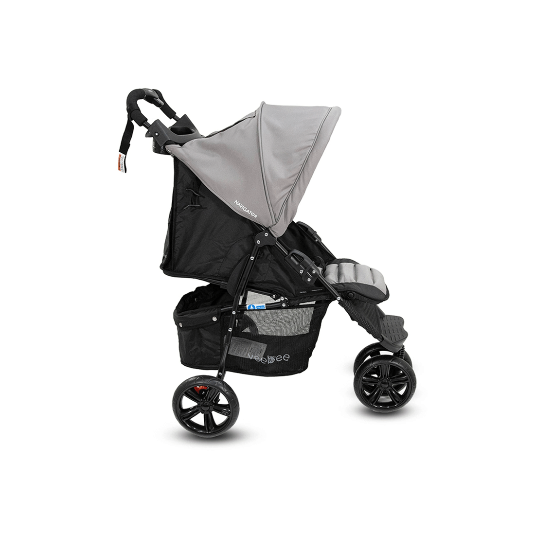 8 Vee Bee Navigator Foldable Stroller Pram Suitable From Birth Fauna 100cm
 - Grey, 8 of 9