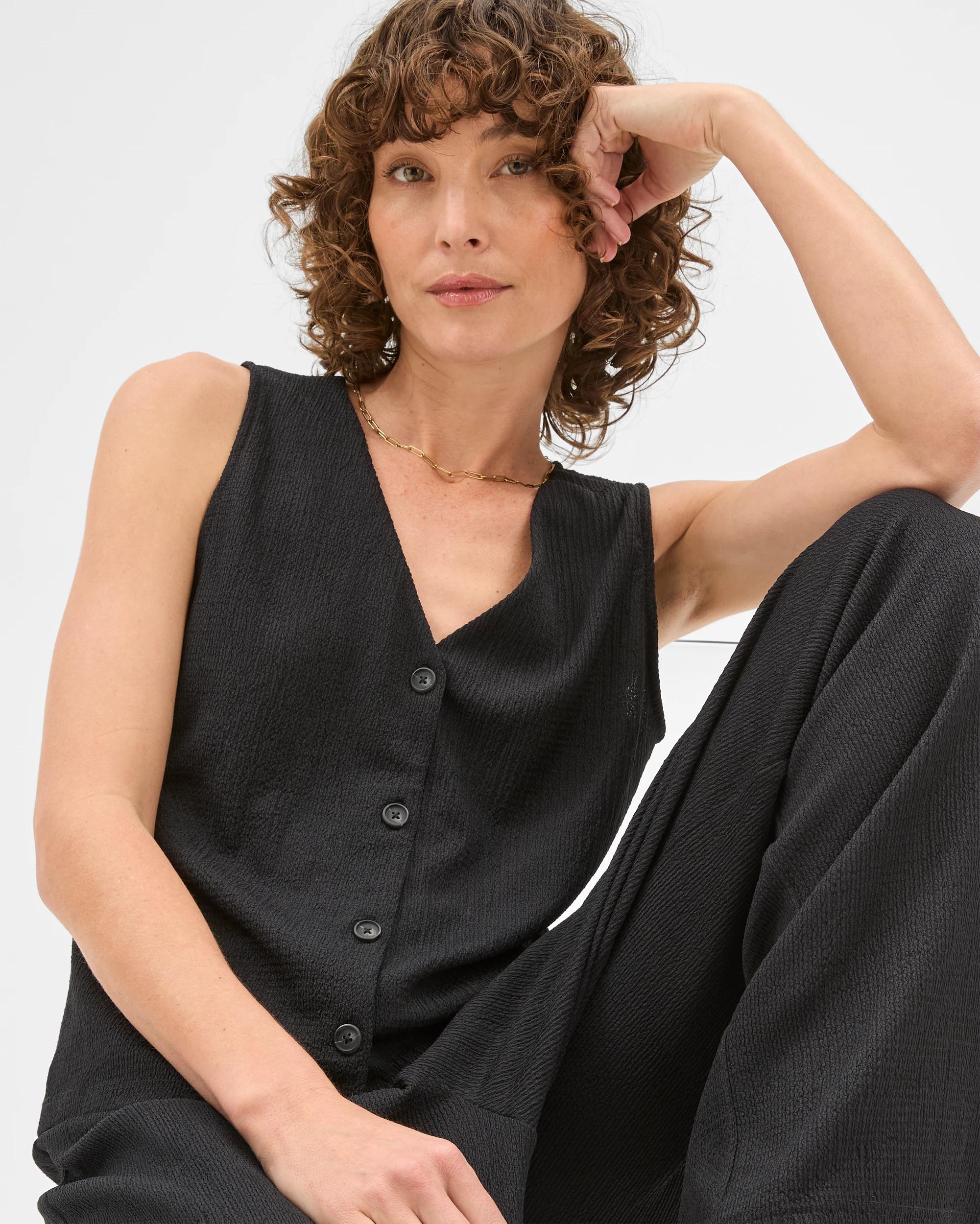 7 Target Textured Vest BLACK, 7 of 7