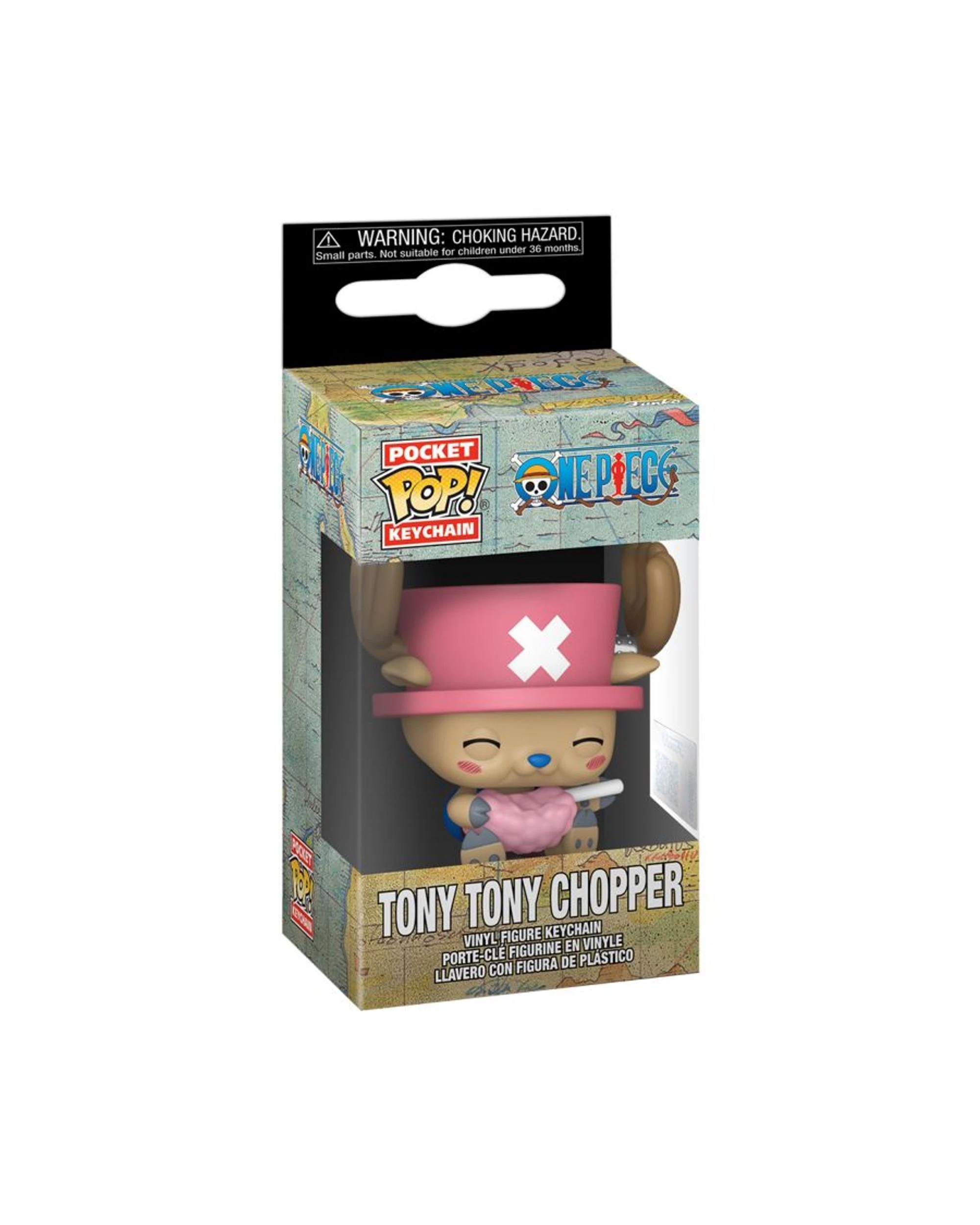 3 One Piece Tony Tony Chopper with Cotton Candy Funko POP! Keychain, 3 of 3