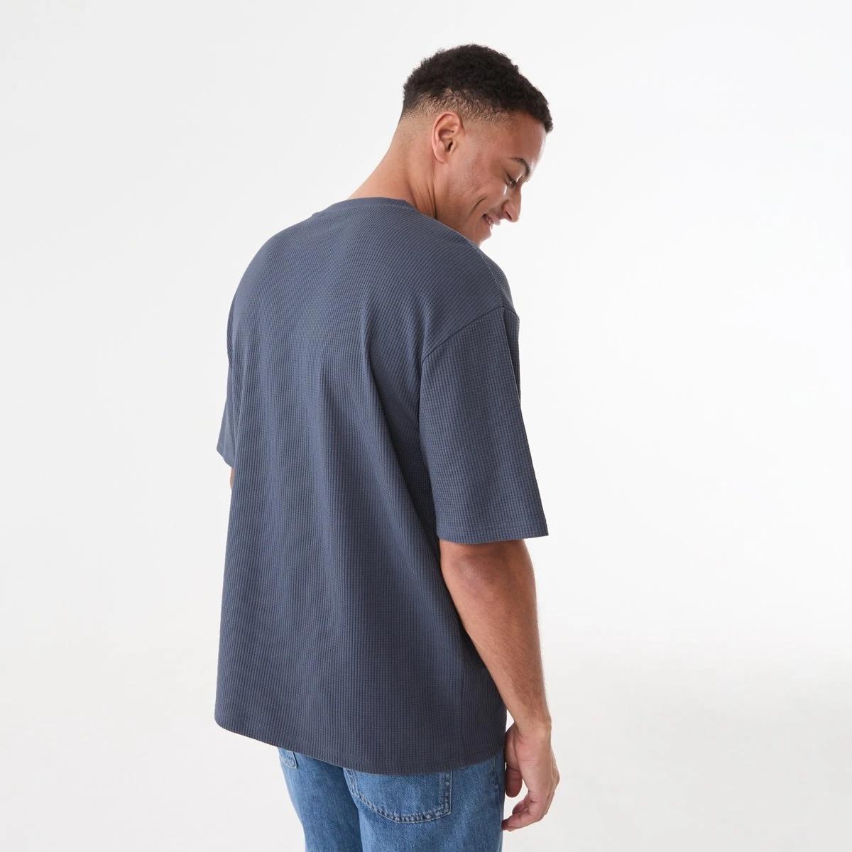 3 Oversized Waffle T-shirt FADED OMBRE, 3 of 5