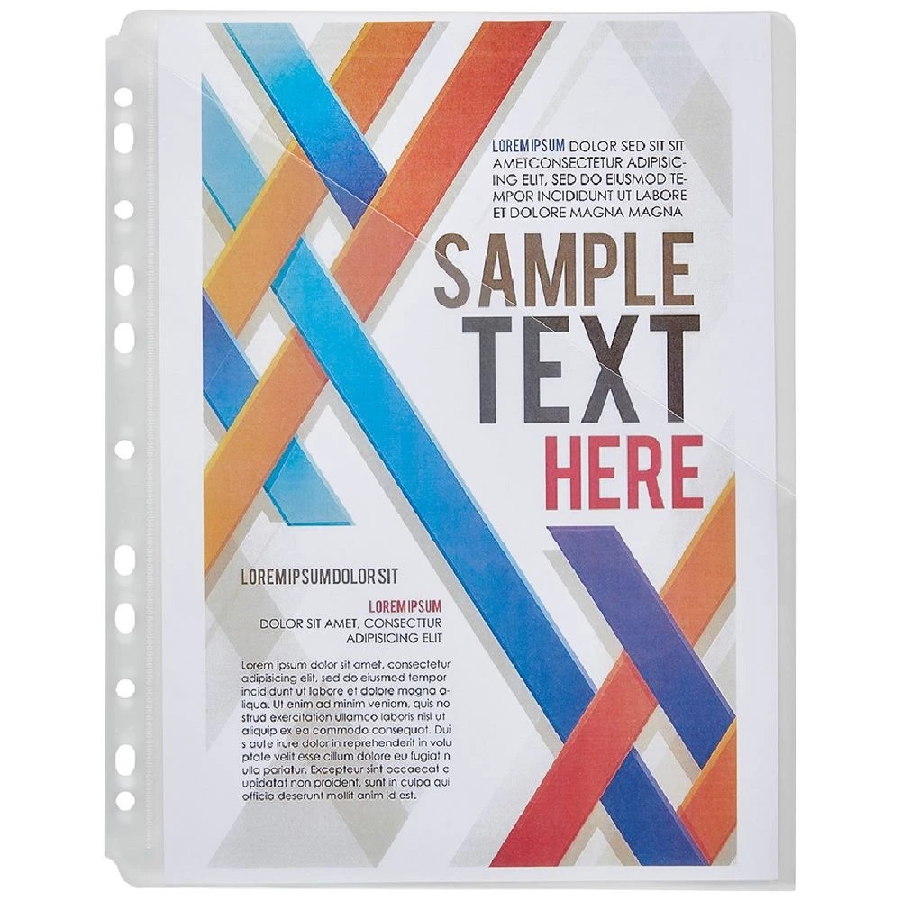 1 J.Burrows Binder Document Holder A4 Clear 10 Pack, 1 of 5