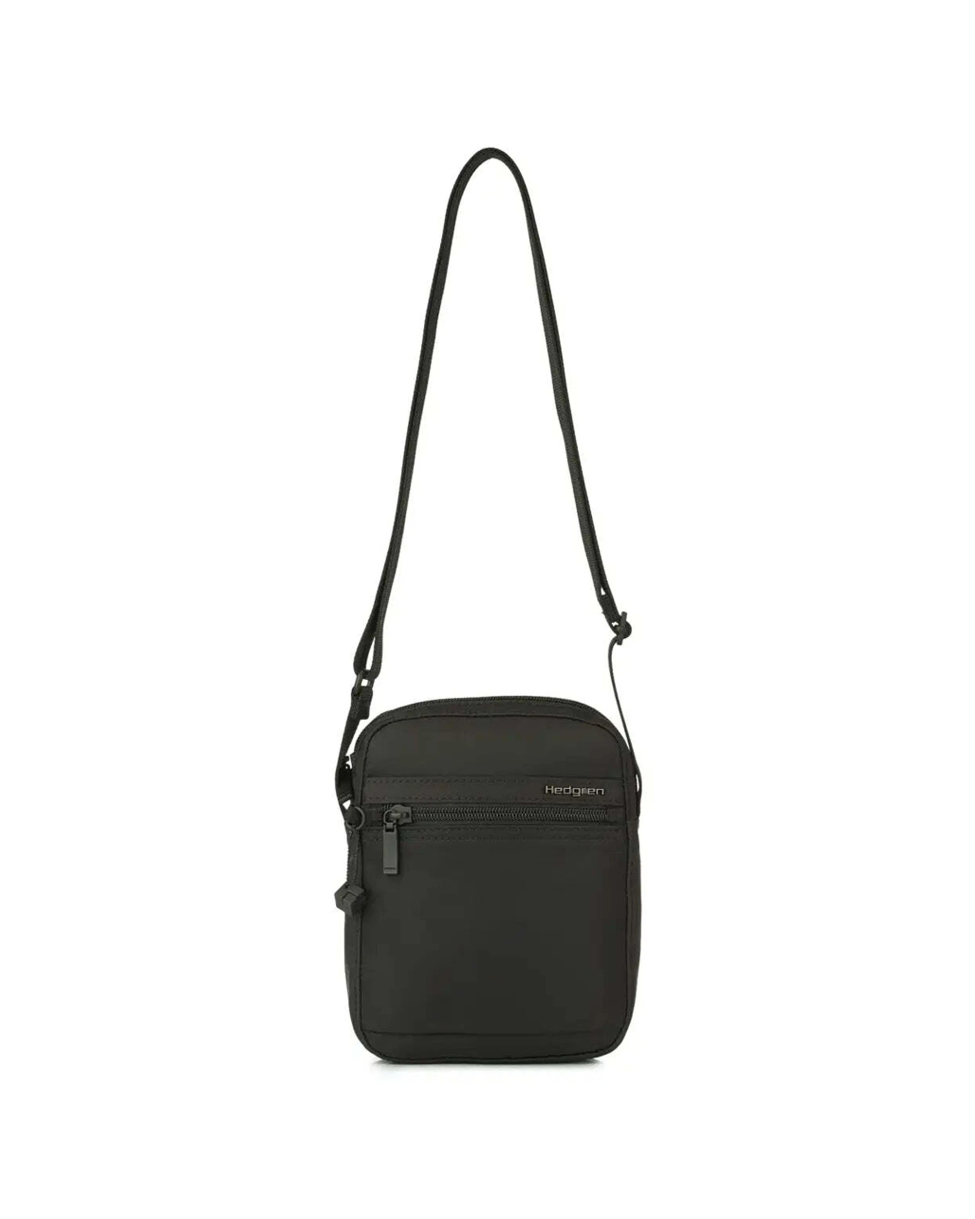 1 Hedgren Rush Small Crossover Bag RFID Pocket Lightweight - Black, 1 of 8