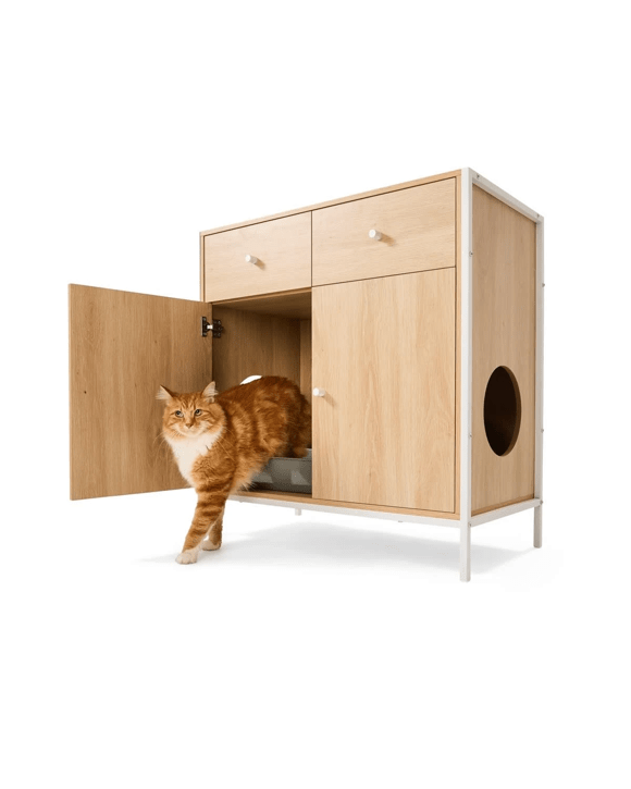 Cat Litter Cabinet with Storage
