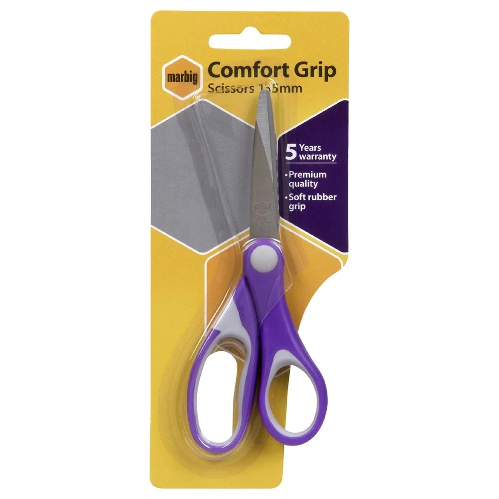 10 Marbig Comfort Grip Scissors No.5, 10 of 10