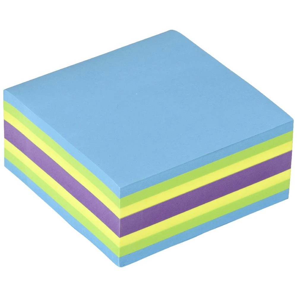 2 J.Burrows Stick-It Notes Cube 76x76mm Neon, 2 of 3