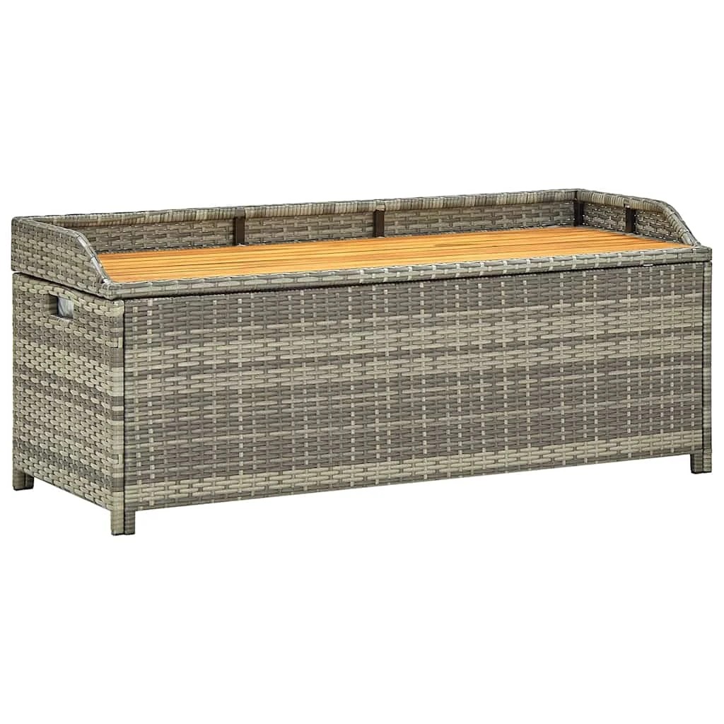 1 vidaXL Storage bench Ample Storage - Grey, 1 of 8