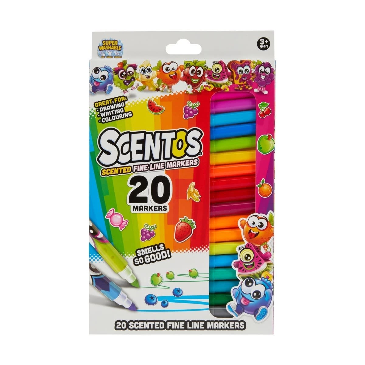 1 20 Pack Scentos Scented Fine Line Markers, 1 of 5