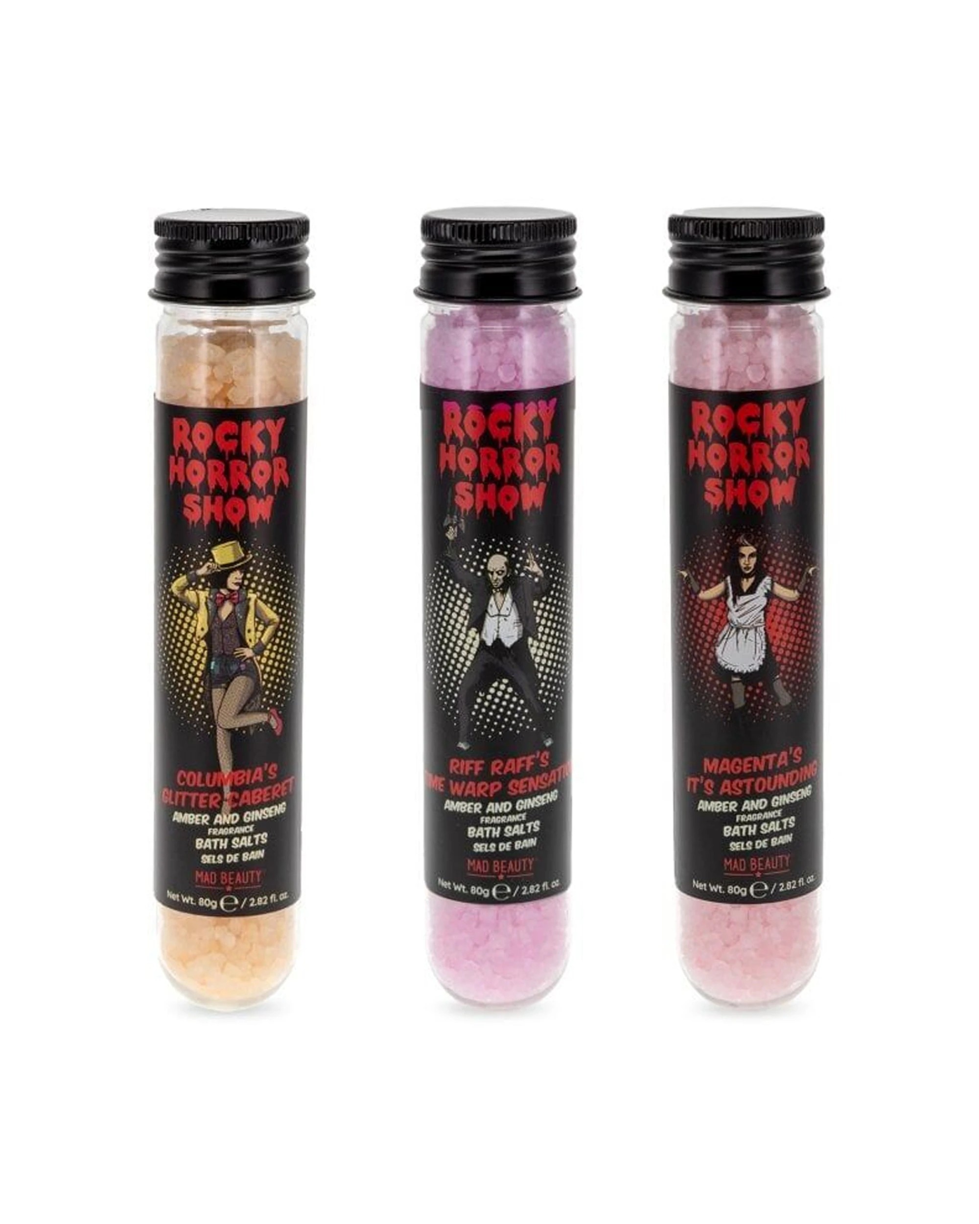 3 Rocky Horror Show 2PK Potion Bottle Shaped Bubble Bath Trio Amber And Ginseng - Multi, 3 of 3