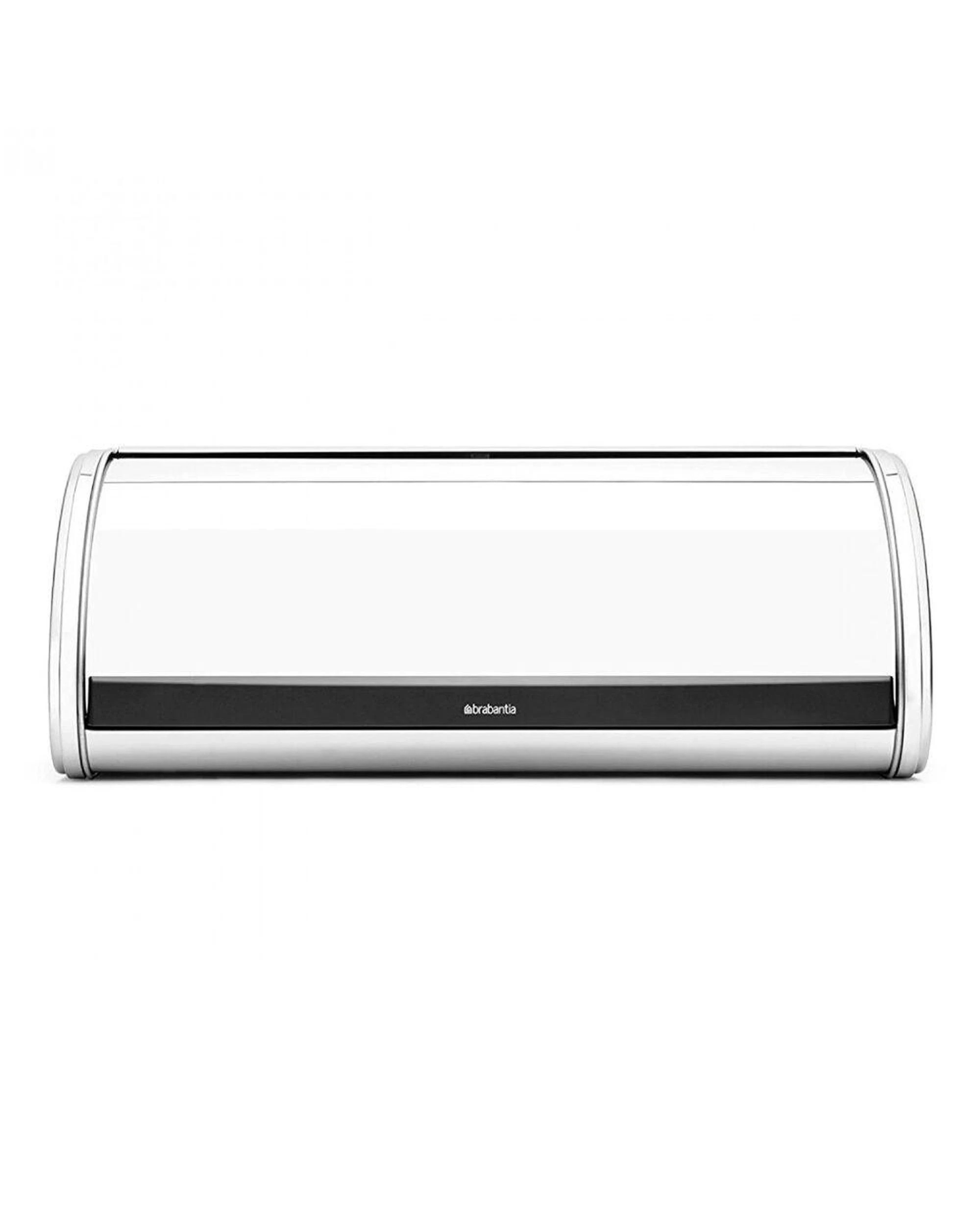 1 Brabantia Roll Top Bread Bin Regular  Brilliant Steel, 1 of 4