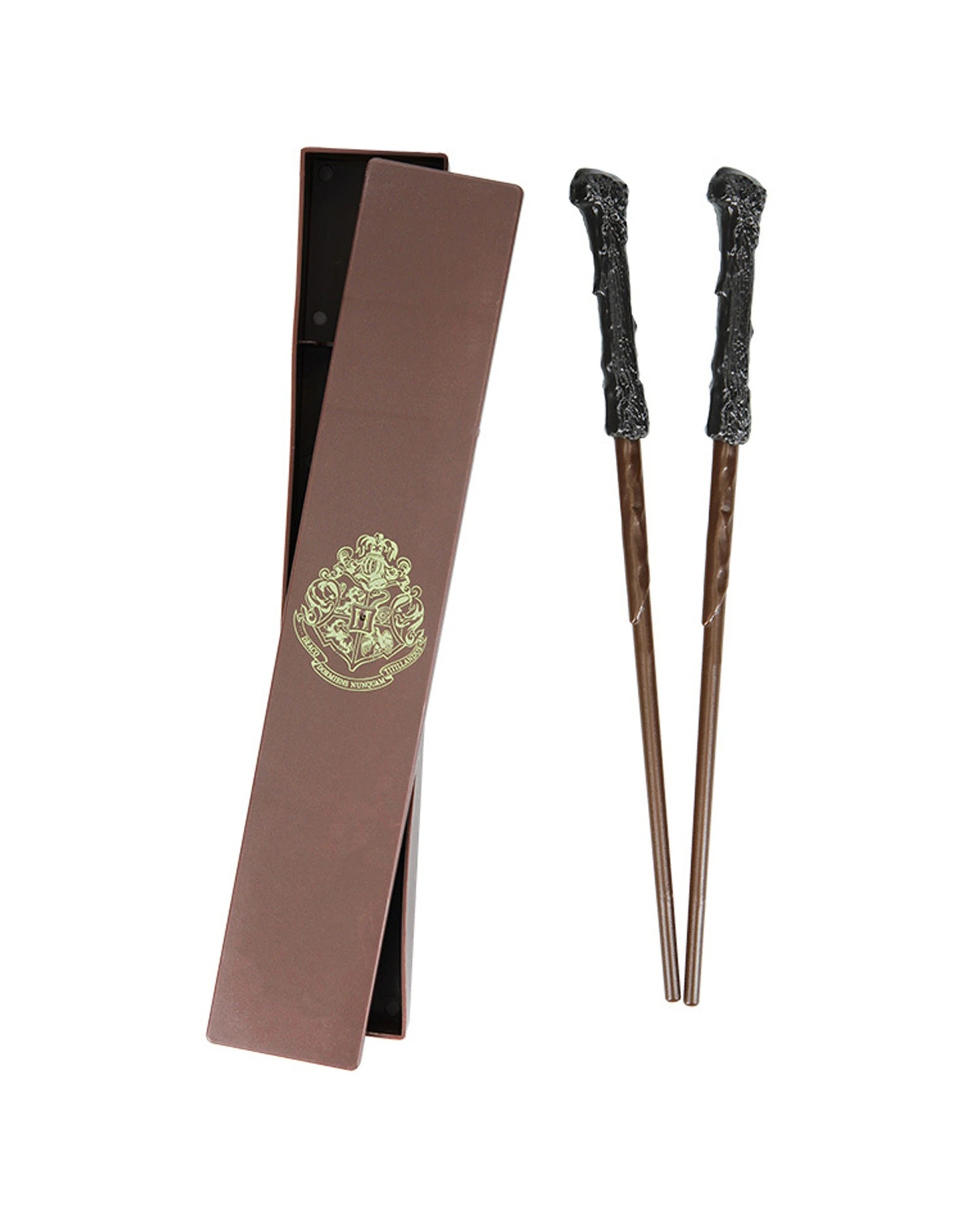 1 2pc Harry Potter Wand Chopsticks In Box 23cm Food Noodles Utensil Set Brown - Brown, 1 of 4