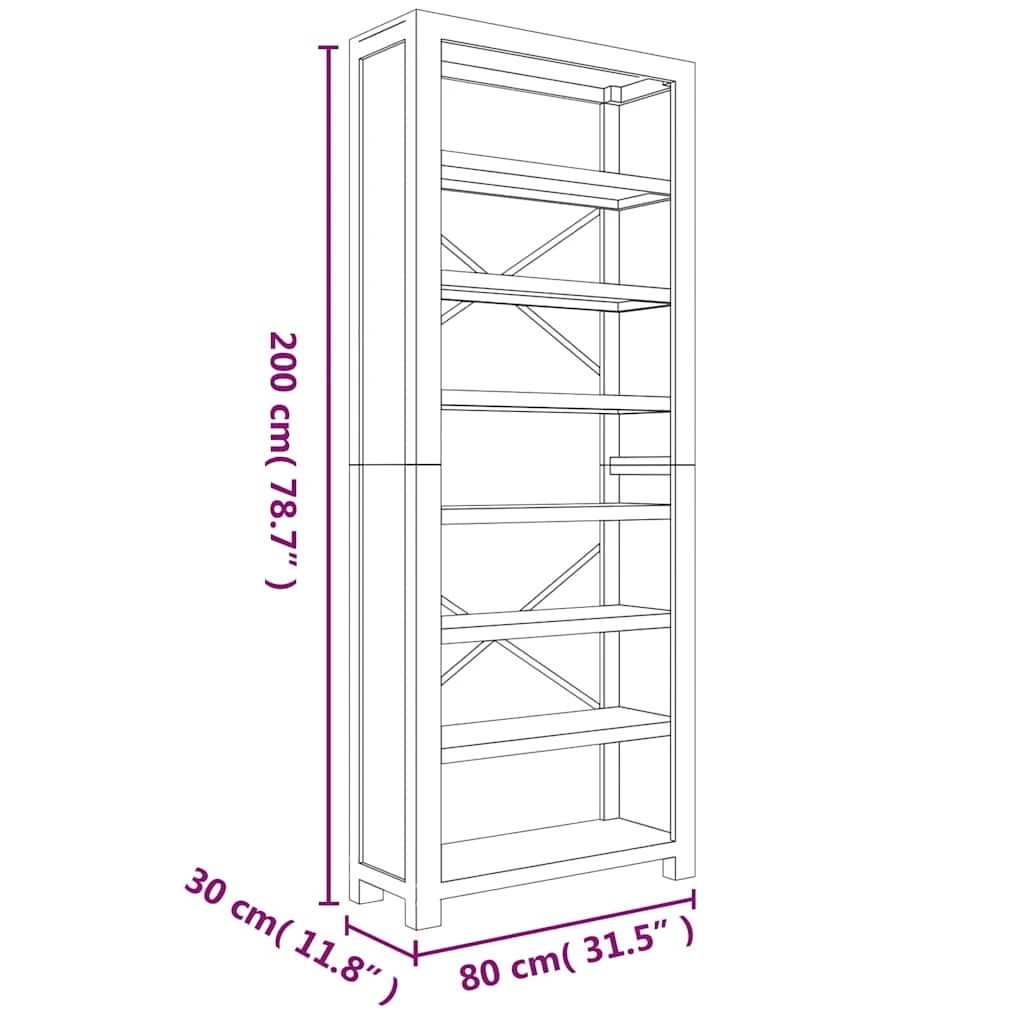 8 vidaXL bookcase Ample Storage - Brown, 8 of 10