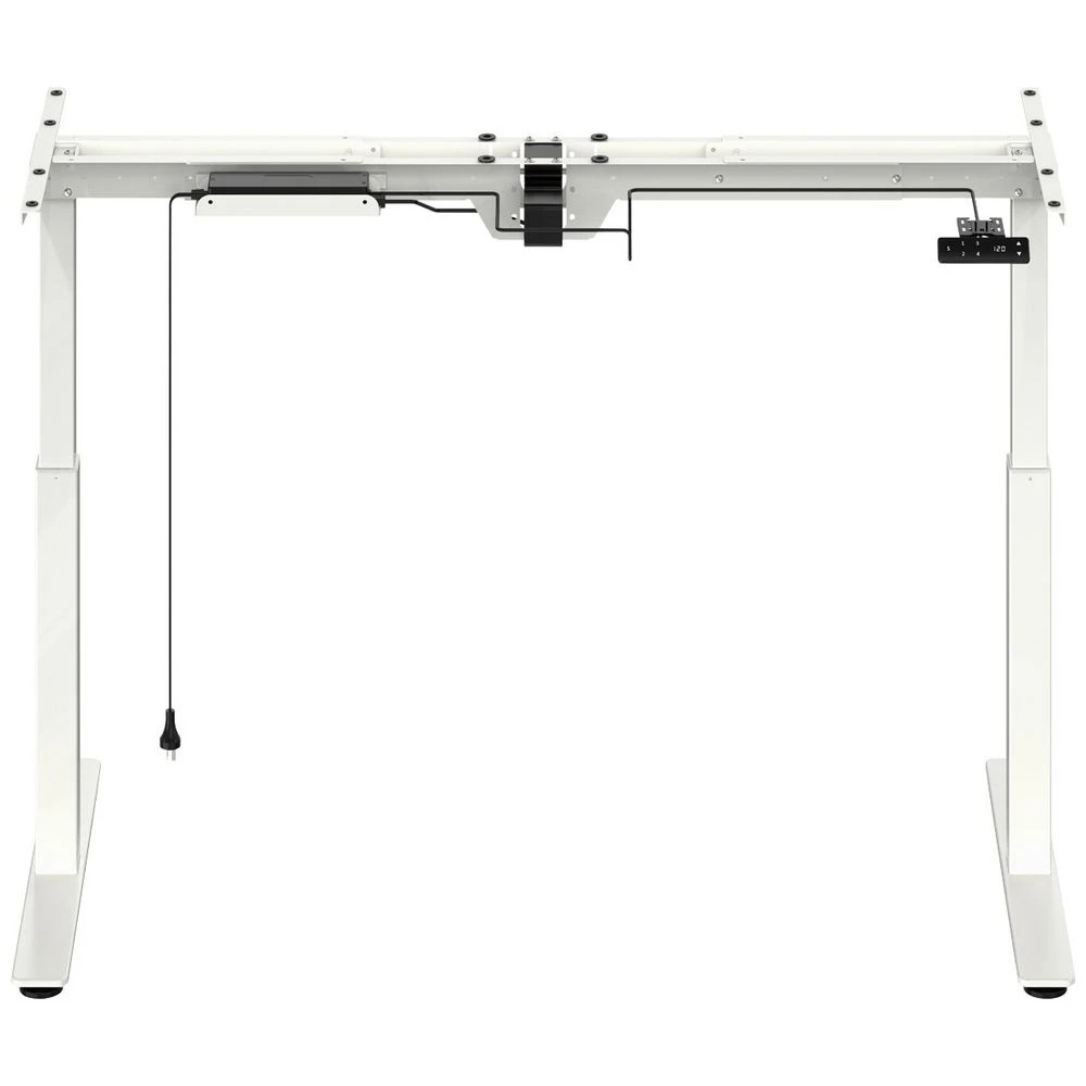 4 Matrix Executive Electric Desk Frame White Desks, Tables and Workstations, 4 of 6