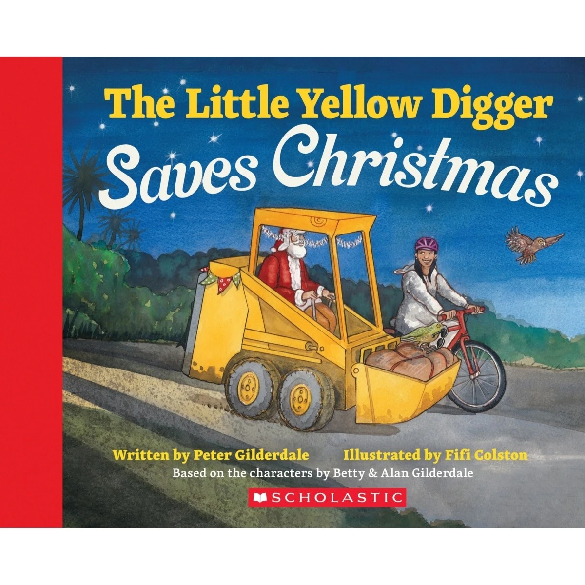 1 The Little Yellow Digger Saves Christmas by Peter Gilderdale - Book