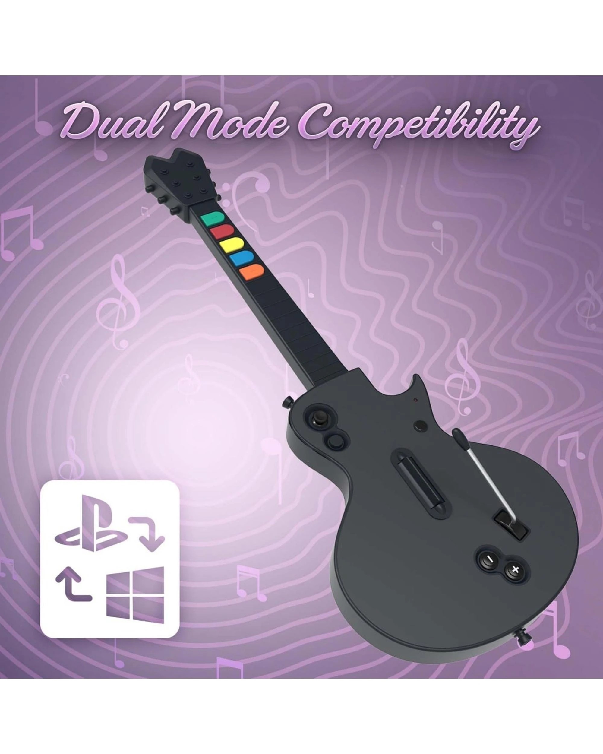 7 Hyperkin Hyper Jammer Wireless Guitar for PS3 and PC - Black, 7 of 7