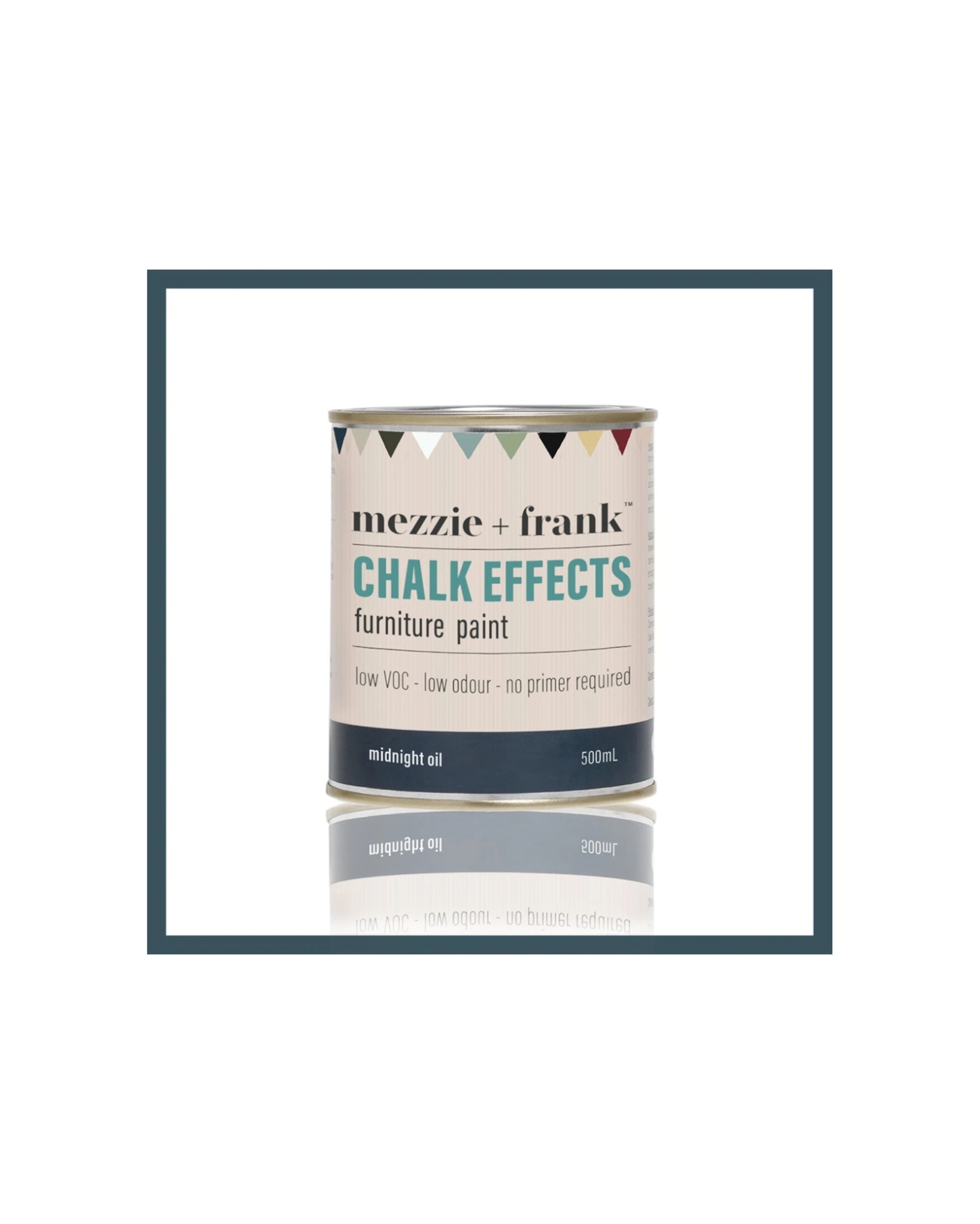 5 Mezzie+Frank Chalk Effect 0.5L Interior Water Based Furniture Paint Midnight Oil - Black, 5 of 6