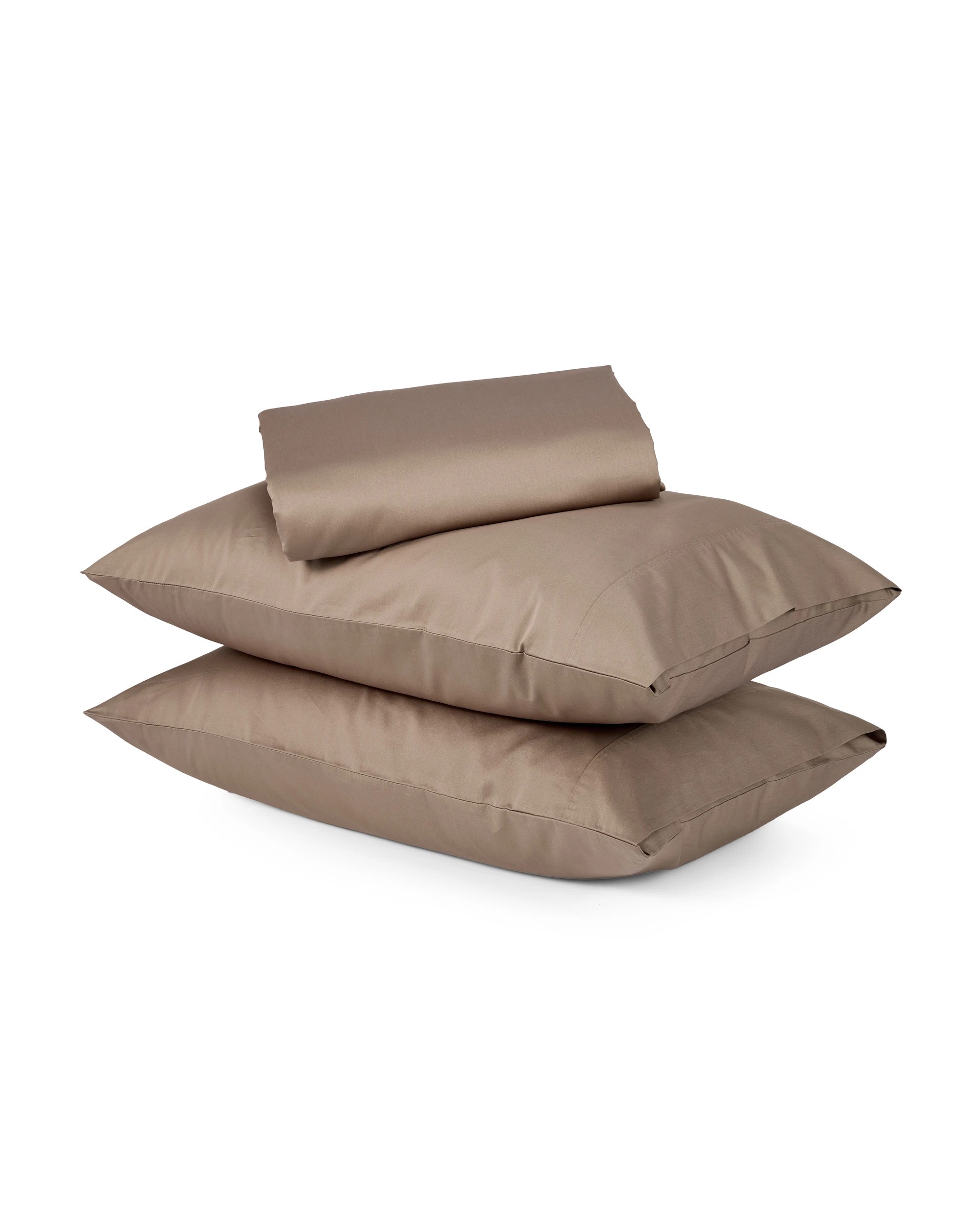 3 500 Thread Count Cotton Sheet Set - Queen Bed, Mocha, 3 of 7