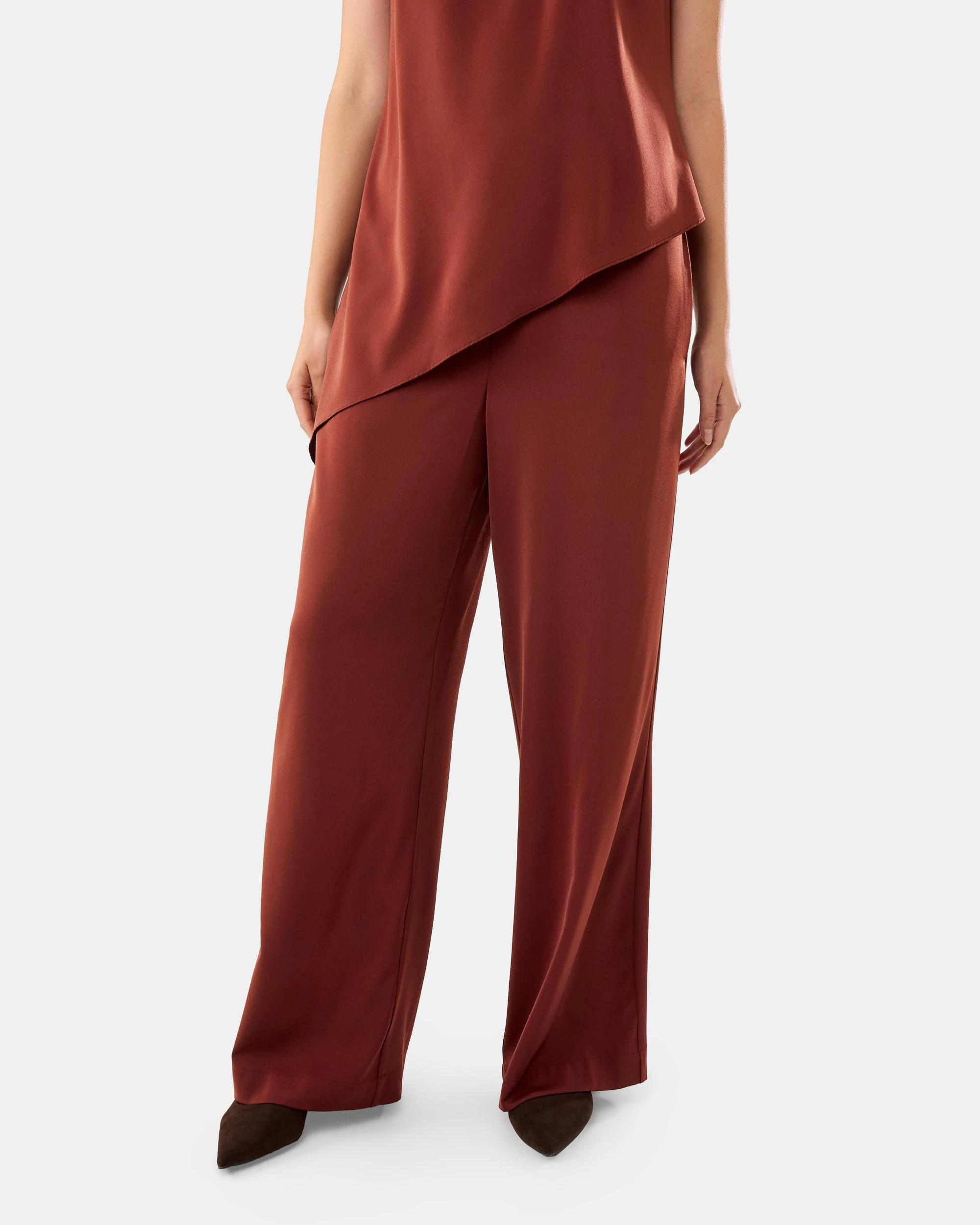 1 Satin Pants Burnt Rust, 1 of 6