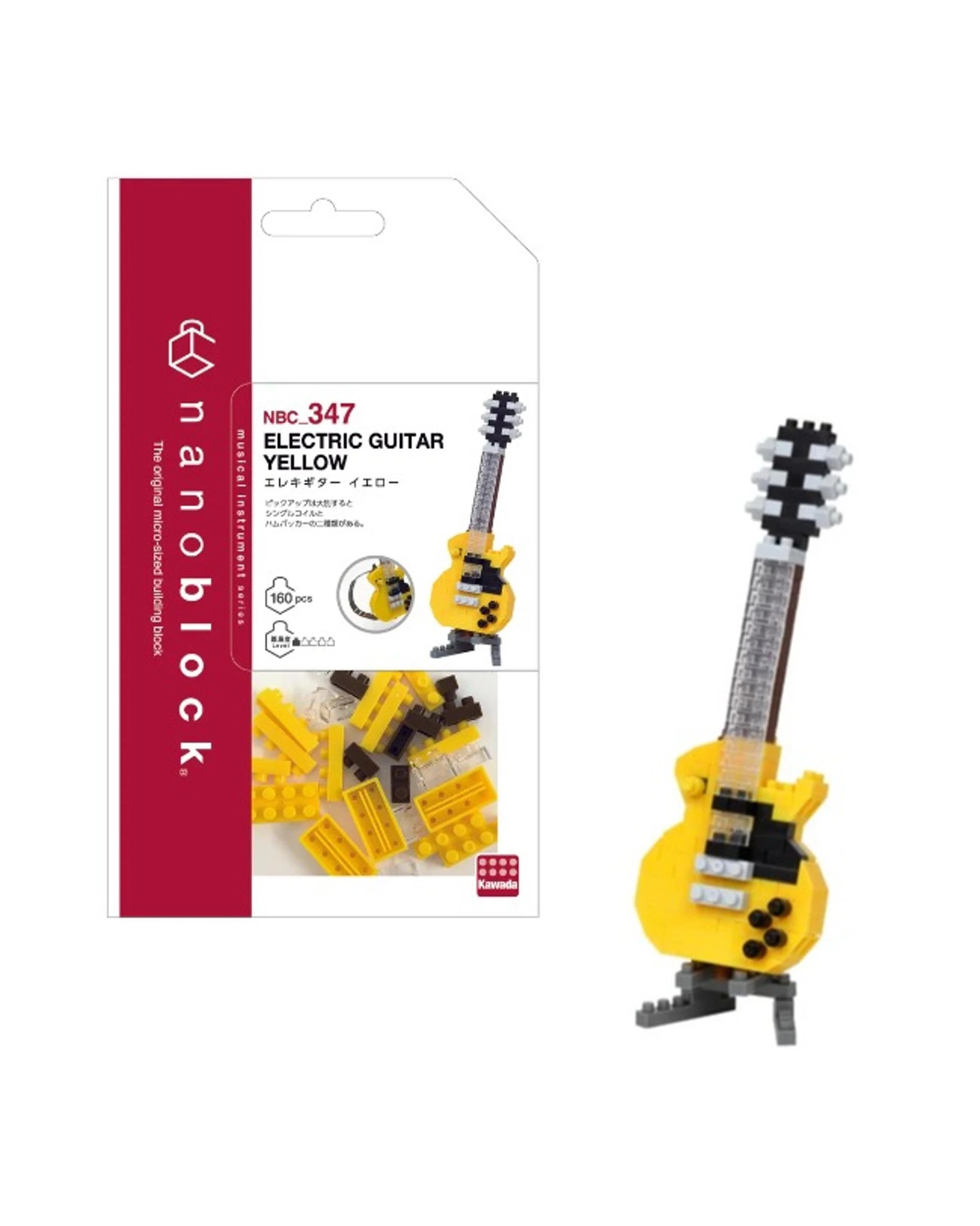 1 Nanoblock Electric Guitar Yellow - Yellow, 1 of 4