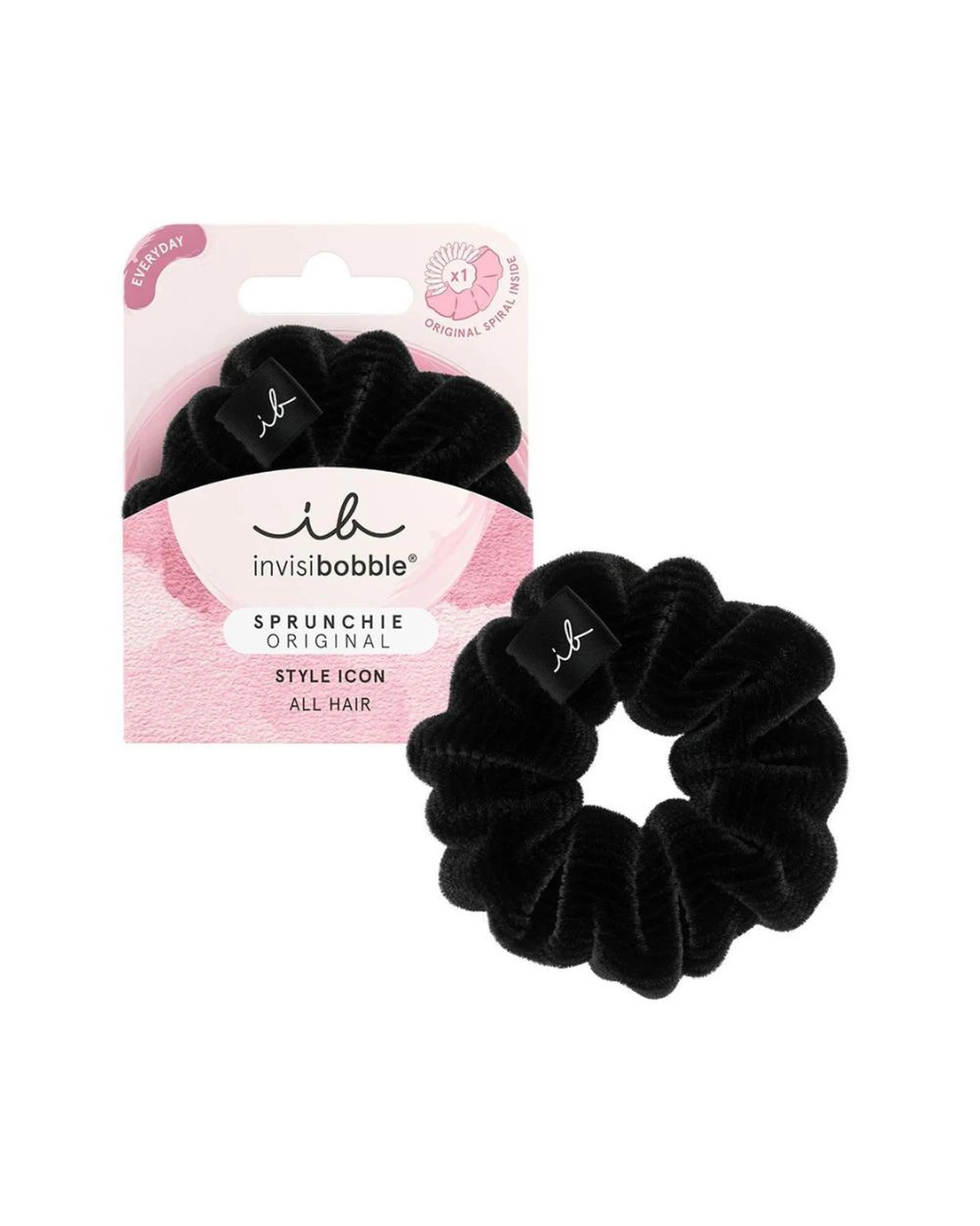1 Invisibobble Sprunchie Original Scrunchie 1Pk - Dusk till Dawn - Black, 1 of 2
