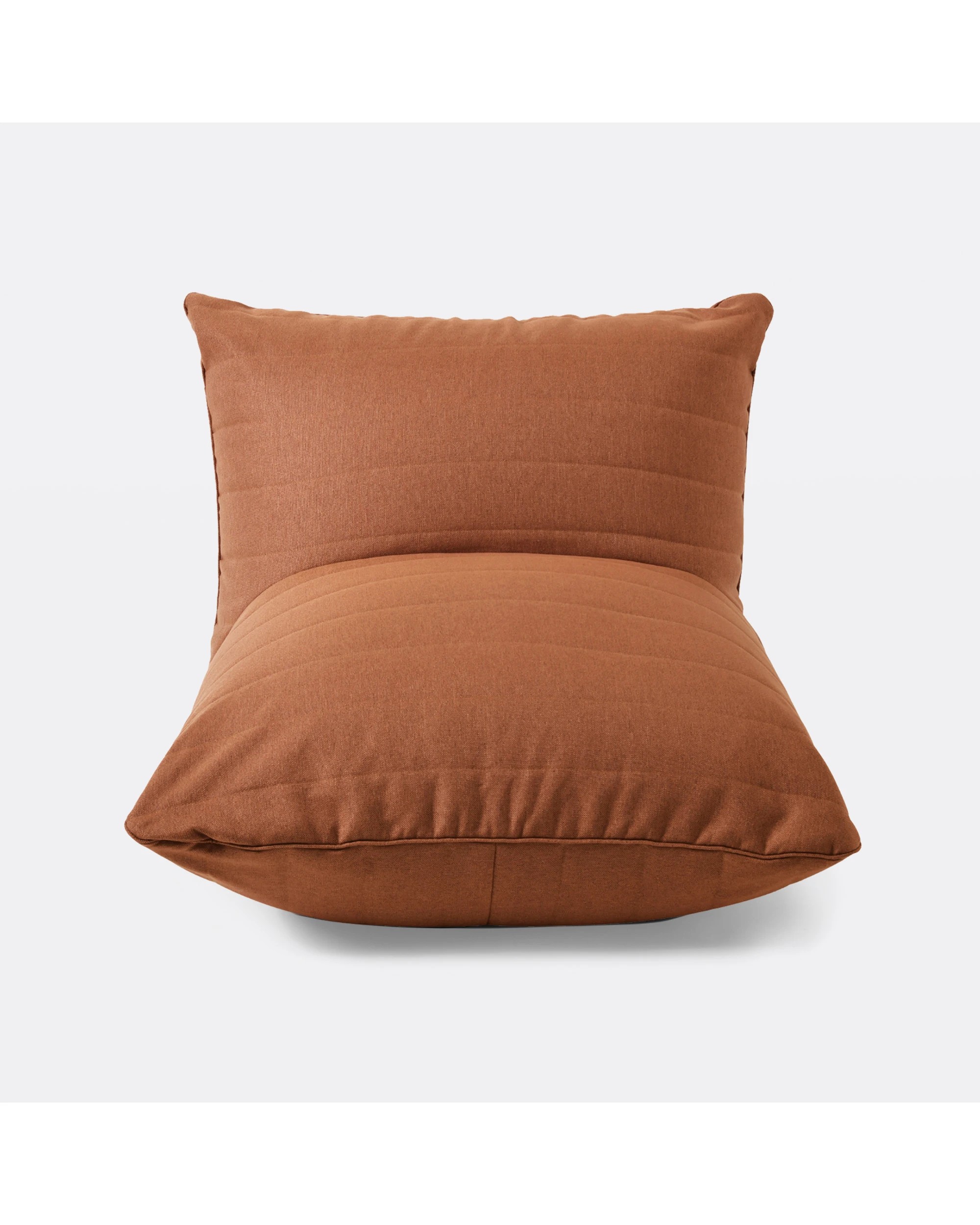3 Cadence & Co. Linoire Quilted Beanbag Lounger Cover - Rust, 3 of 10
