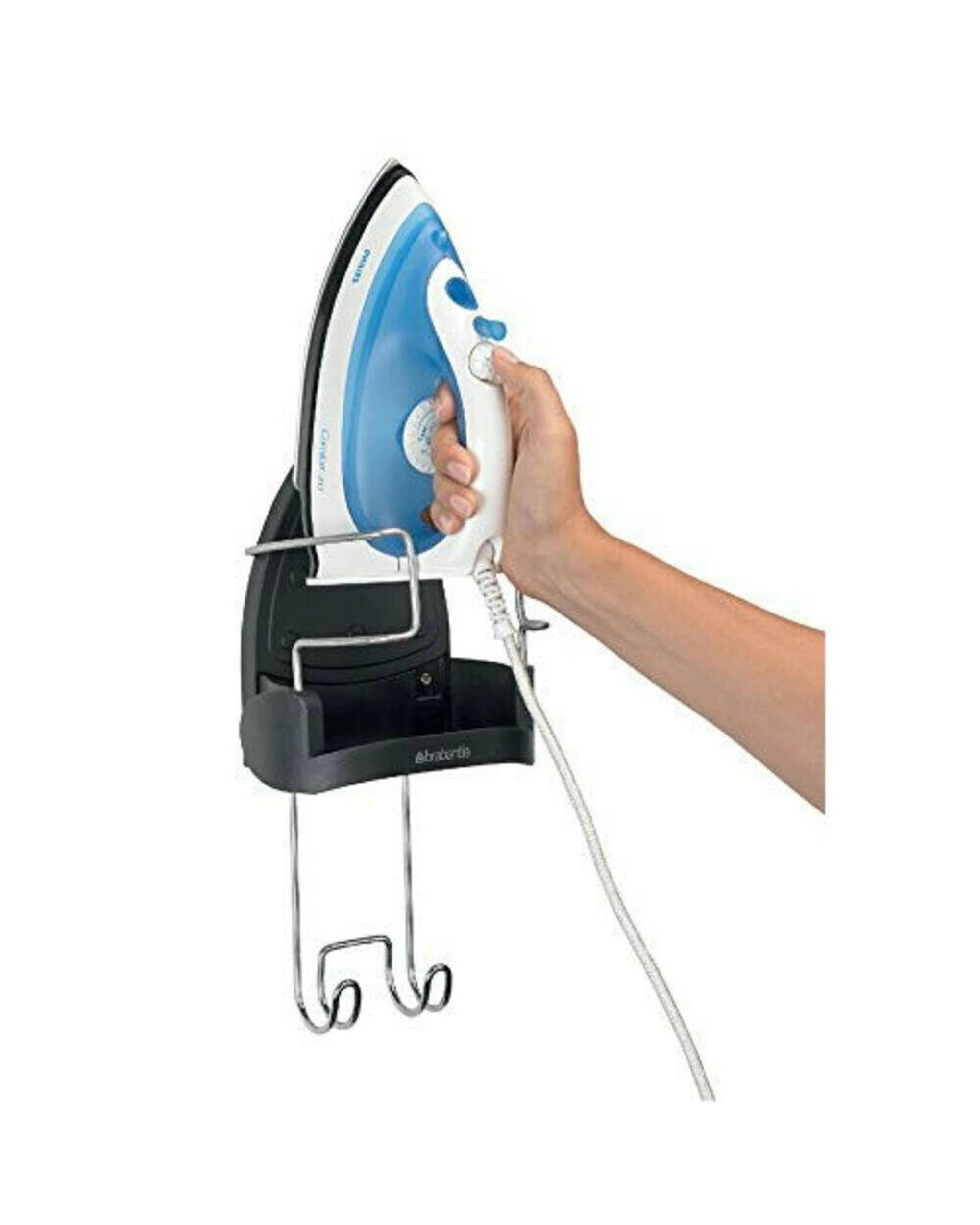 5 Brabantia Heat Resistant Iron & Board Storage  Black  Chrome, 5 of 8