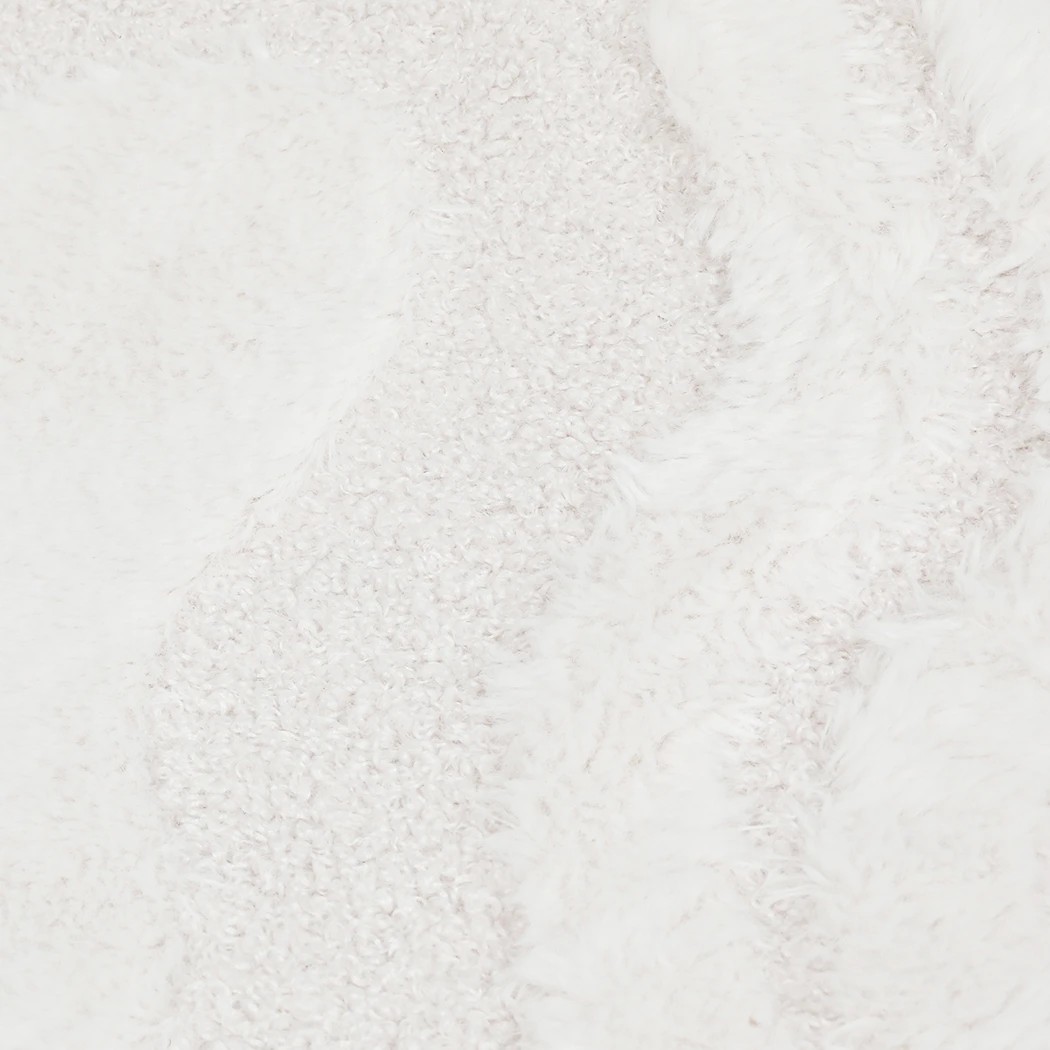 6 Marlow Machine Washable Floor Rug High-Low Textured Cream, 6 of 8