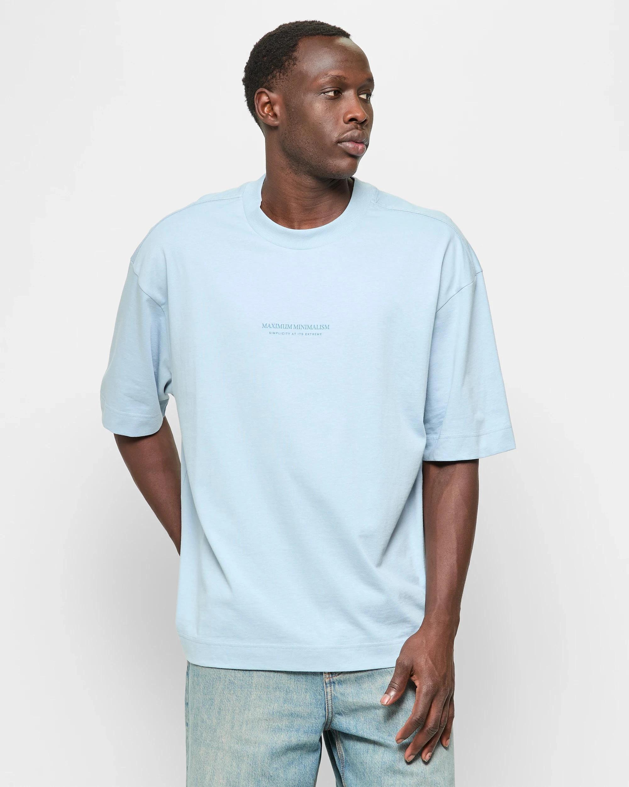 1 Commons Australian Cotton Graphic T-Shirt BLUE FOG, 1 of 5