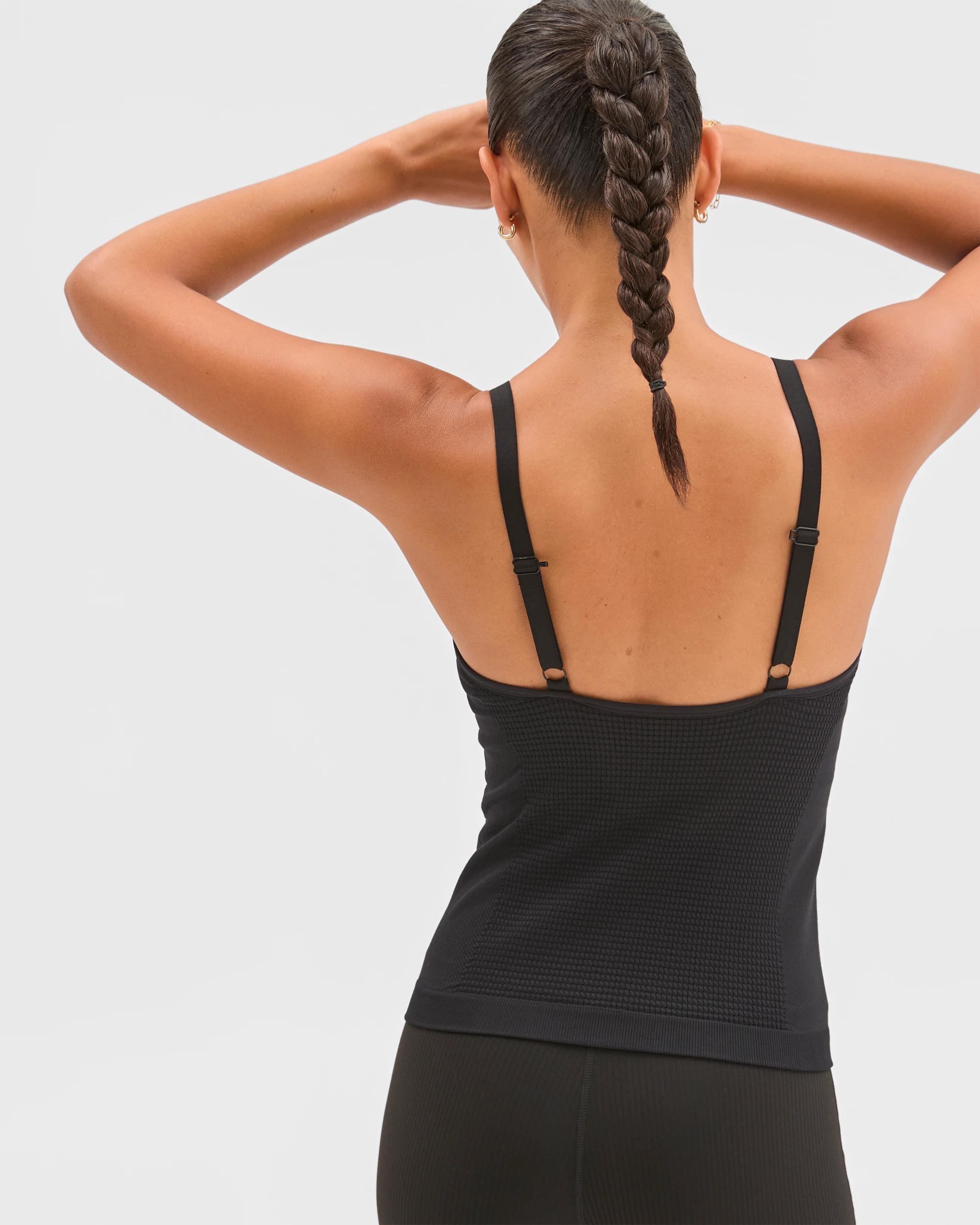 7 Target Active Active Seamfree V-Neck Knit Tank Top BLACK, 7 of 7