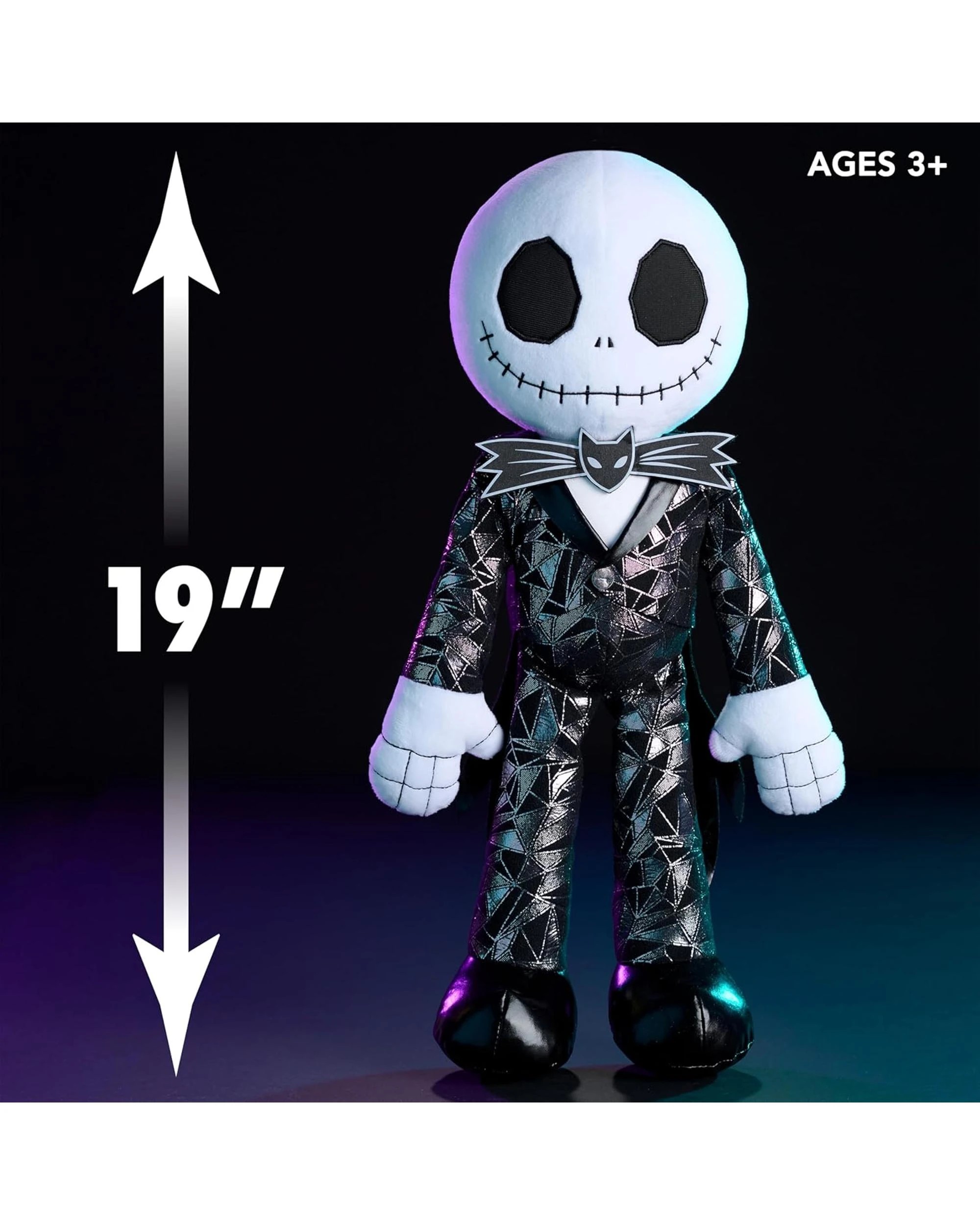 2 The Nightmare Before Christmas Jack Skellington Large Plush - Faceted Suit, 2 of 5