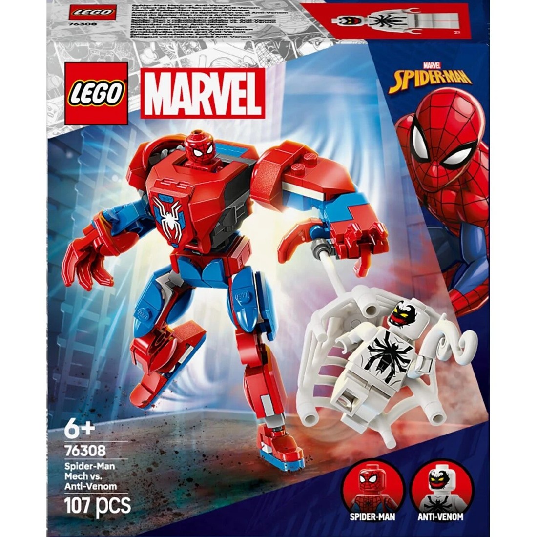 1 LEGO Marvel Spider-Man Mech vs. Anti-Venom 76308, 1 of 10