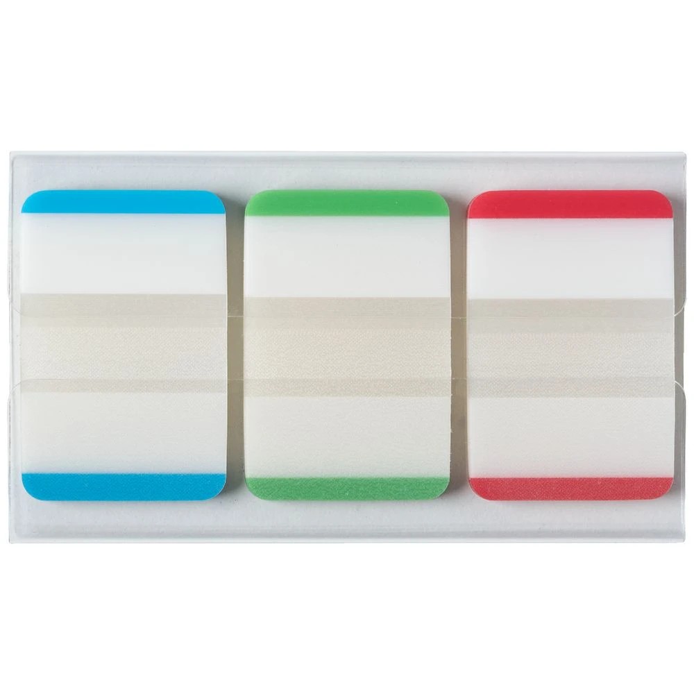 2 J.Burrows Tabs 25x38mm Blue/Green/Red 3 Pack, 2 of 3