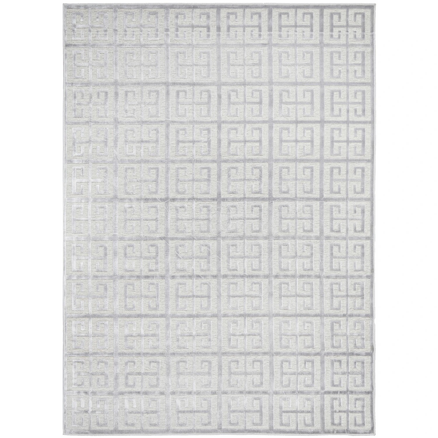 1 Common Ground Rugs Citadel Brenda 290x200cm - Large Floor Rug - Silver, 1 of 7